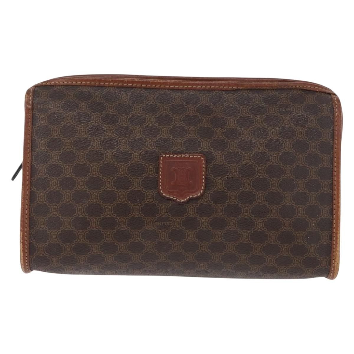 Celine Celine Macadam Pochette Canvas and Leather Size ONE SIZE - 1 Thumbnail