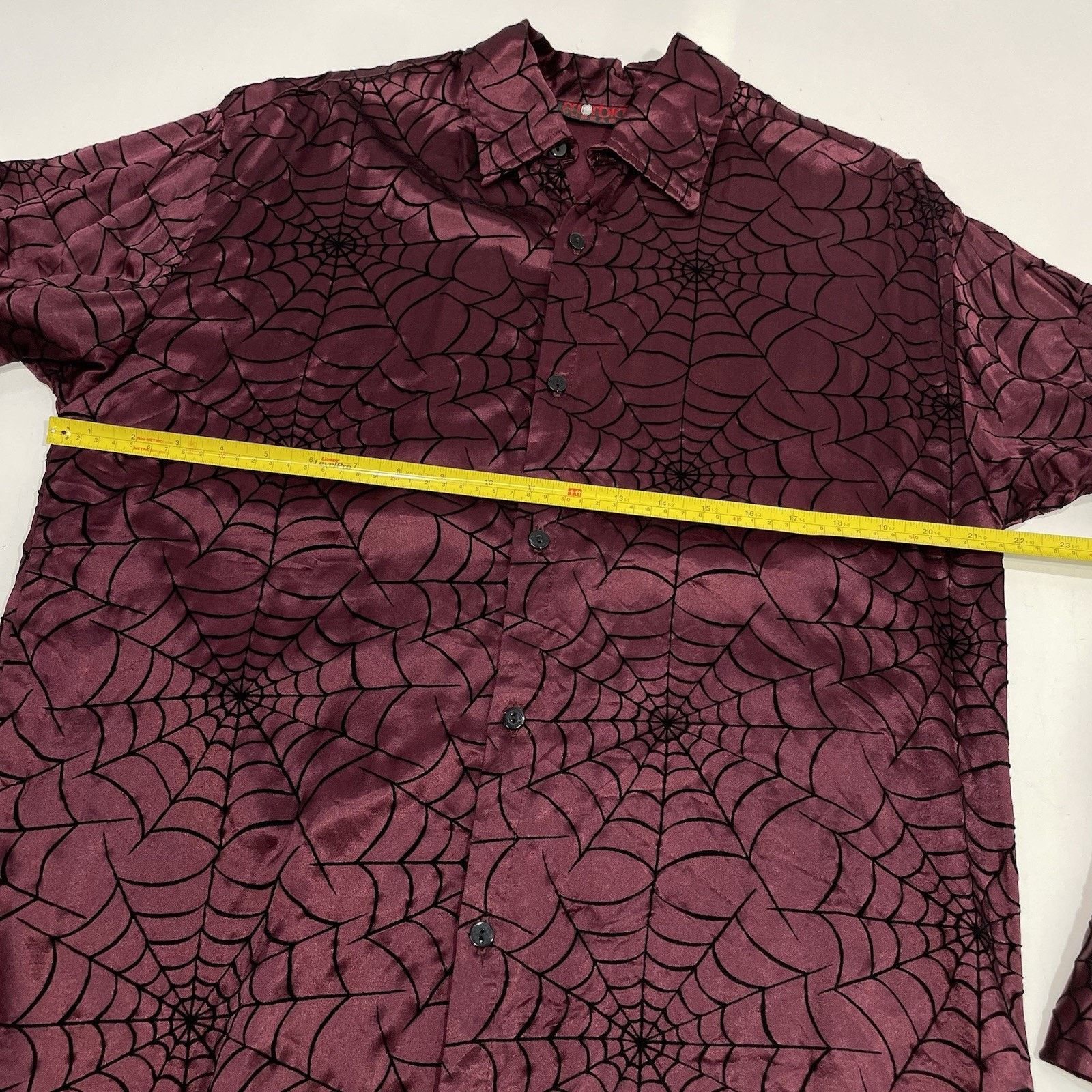 Epic Threads VTG Morbid Threads Spider Web Shirt Red Men’s Emo Rare Goth Size US L / EU 52-54 / 3 - 7 Thumbnail