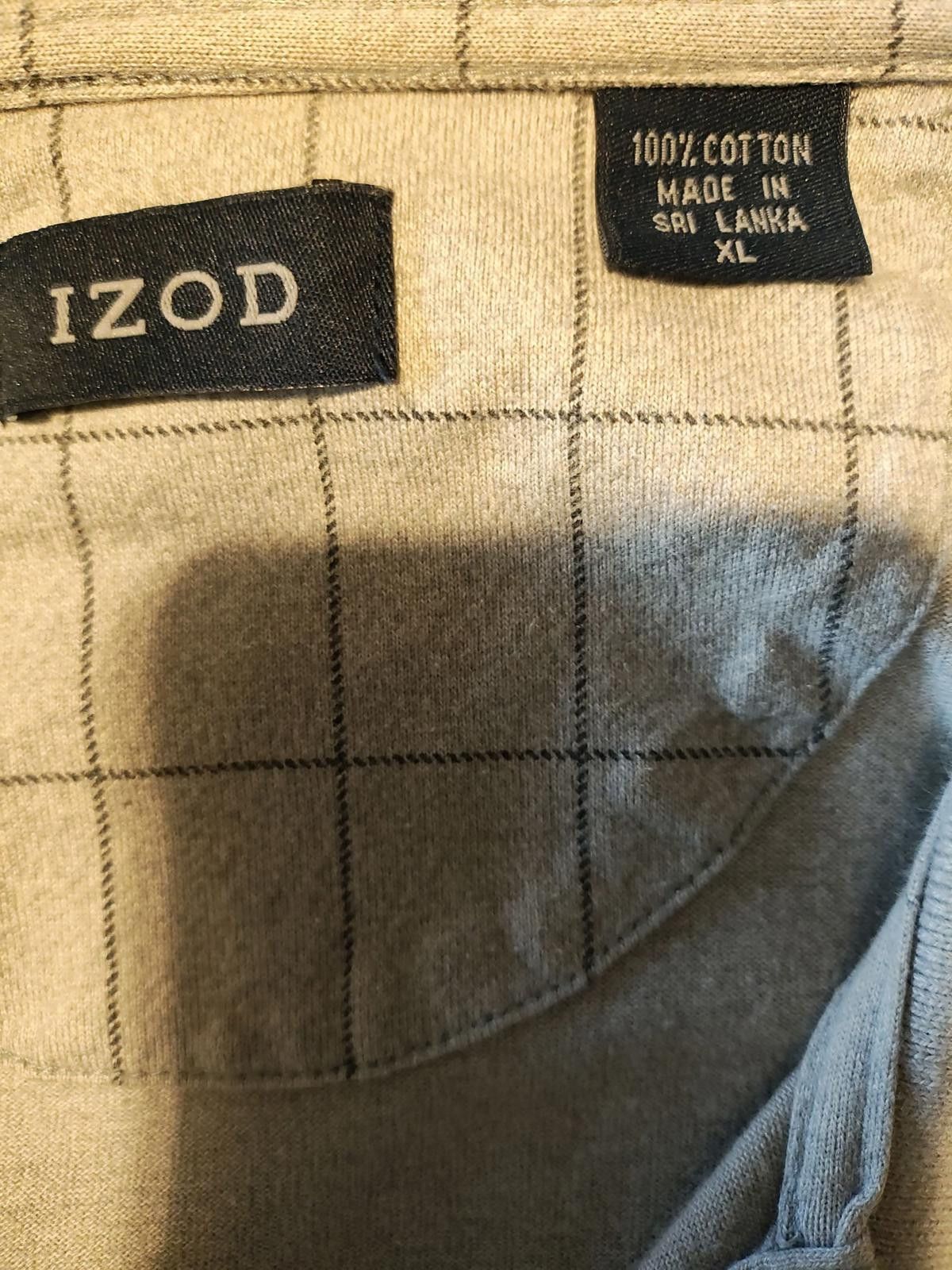 Izod IZOD Men's Beige Checkered Polo Shirt Size US XL / EU 56 / 4 - 7 Thumbnail