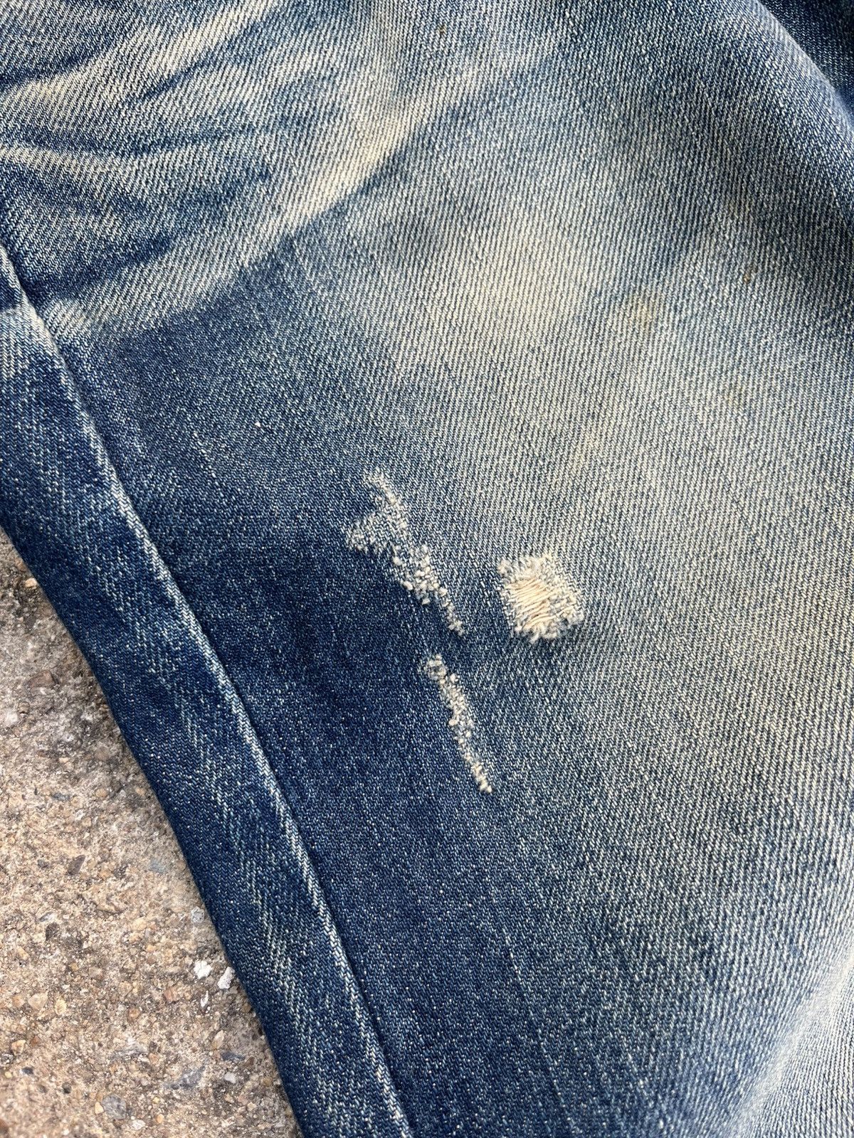 If Six Was Nine Vtg LOLITA EXOTIC DISTRESSED DENIM perfectly Size US 34 / EU 50 - 5 Thumbnail