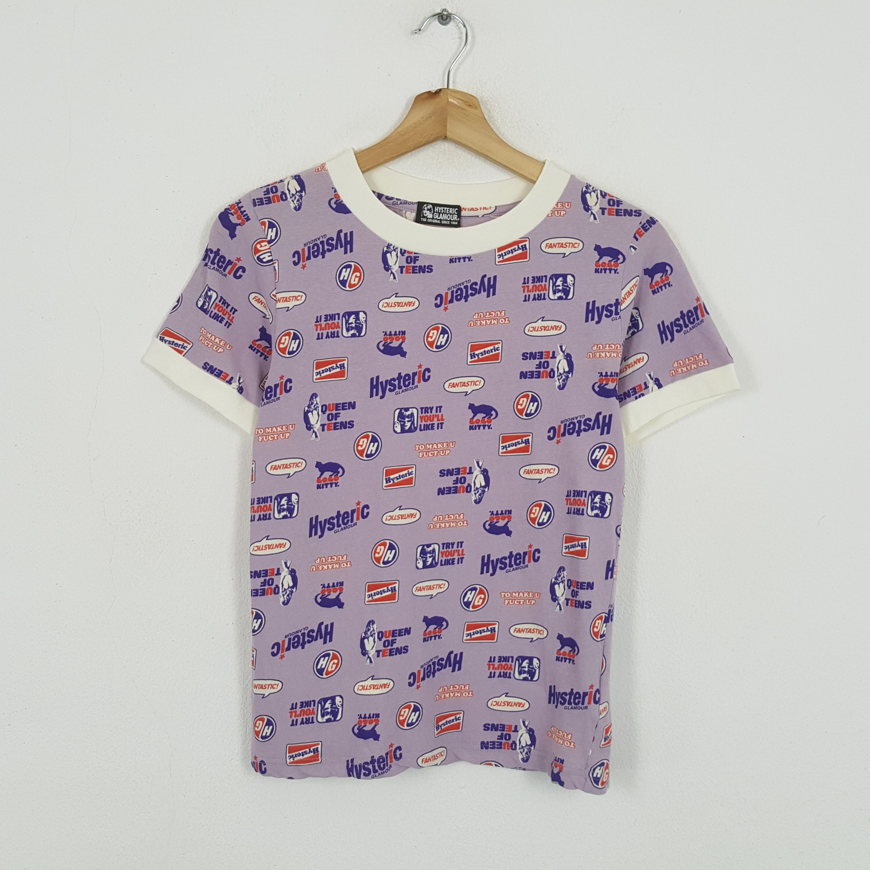 Hysteric Glamour × Japanese Brand × Vintage Vintage HYSTERIC GLAMOUR Japanese Fashion Brand T-Shirts Size XS / US 0-2 / IT 36-38 - 1 Thumbnail