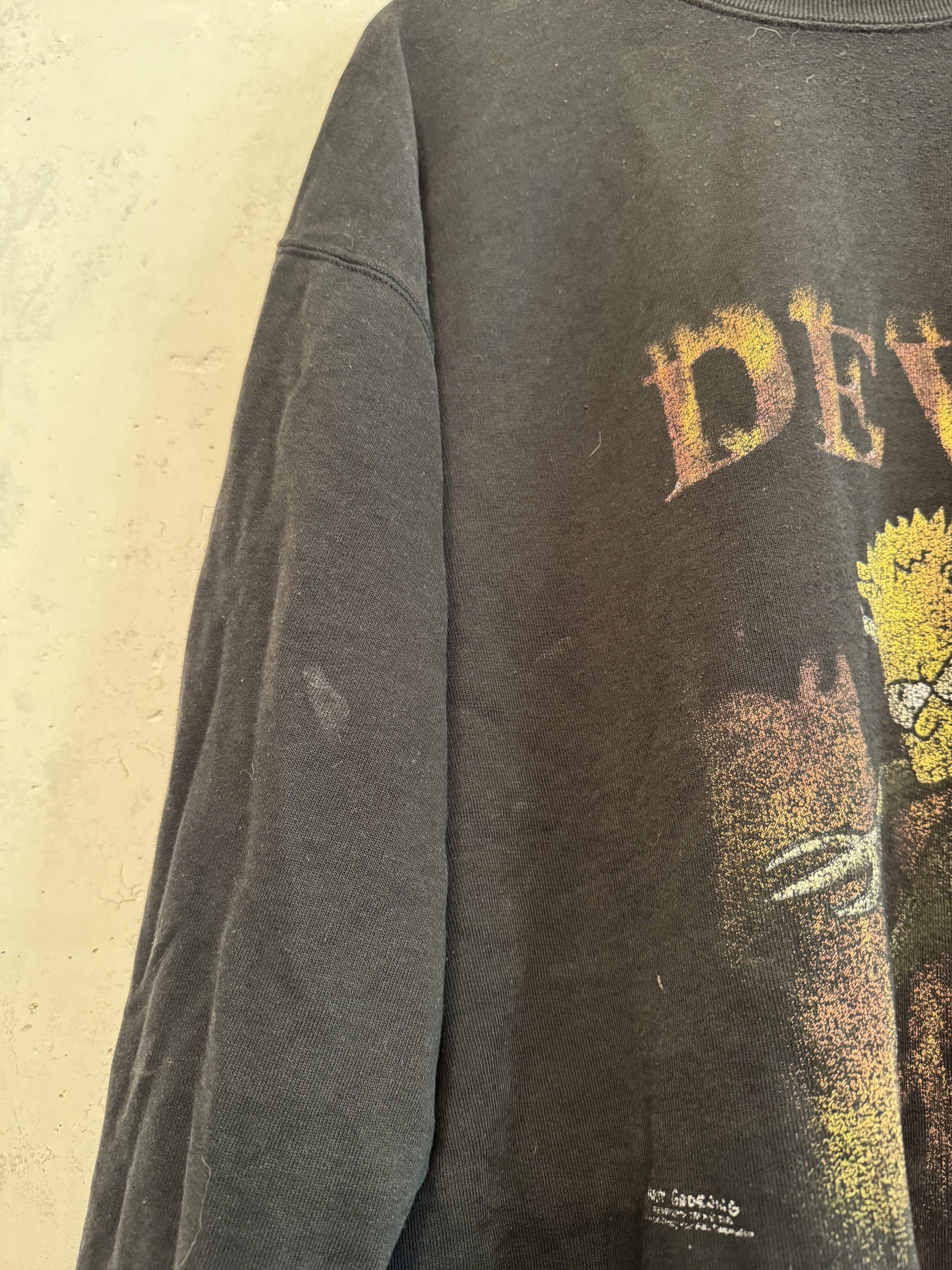 Cartoon Network Vintage 1999 The Simpsons Devil Bart Cartoon Sweatshirt Size US XL / EU 56 / 4 - 4 Thumbnail