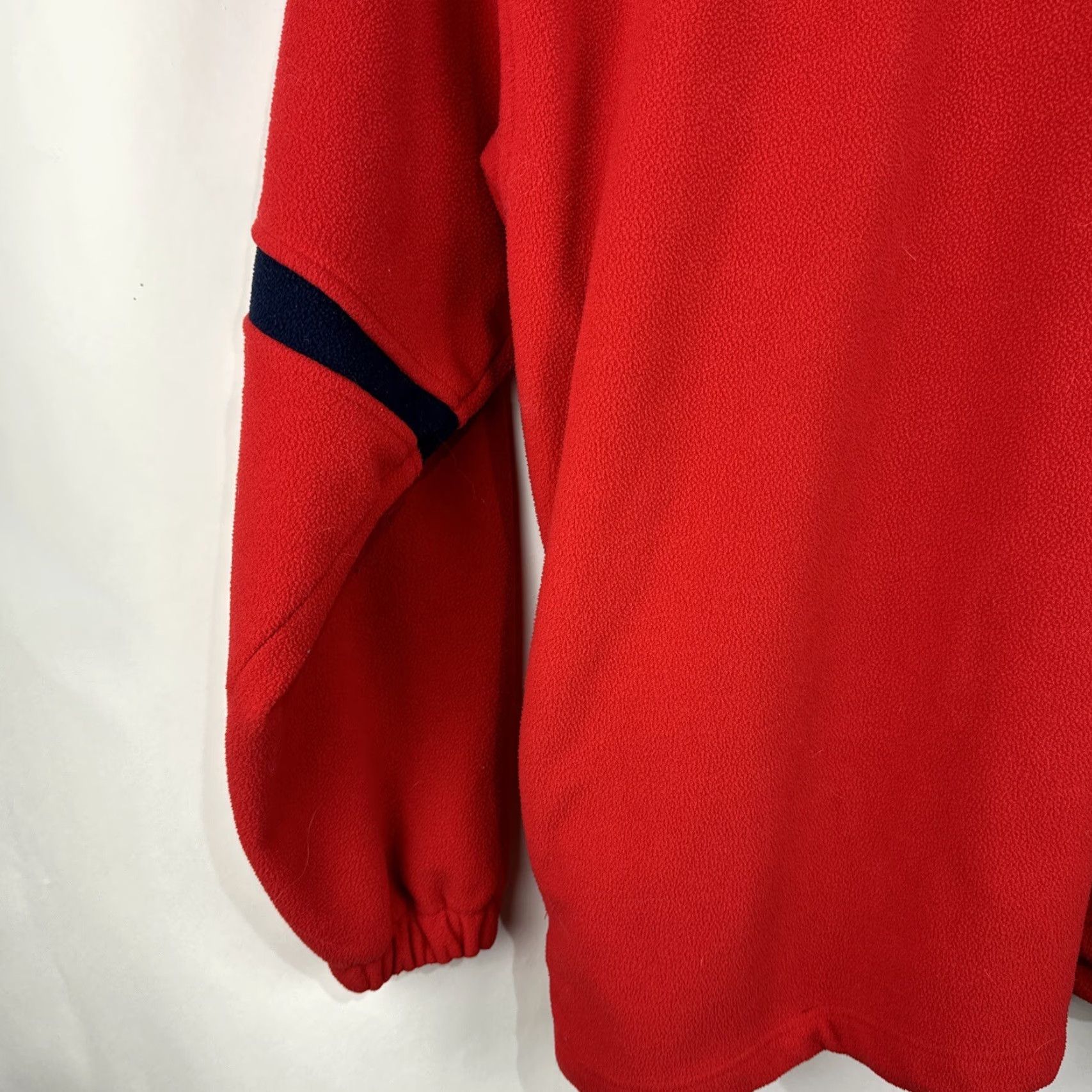 Vintage VINTAGE Polo Sport Polo Sport 1/4 Zip Pullover Red Fleece 2XL Shirt Mens Size US XXL / EU 58 / 5 - 7 Thumbnail
