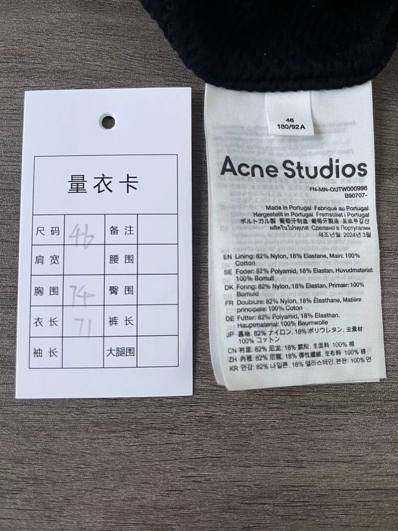 Acne Studios Acne Studios FW24 1996 Collection Casual Logo Zip Elastic S Size US S / EU 44-46 / 1 - 5 Thumbnail