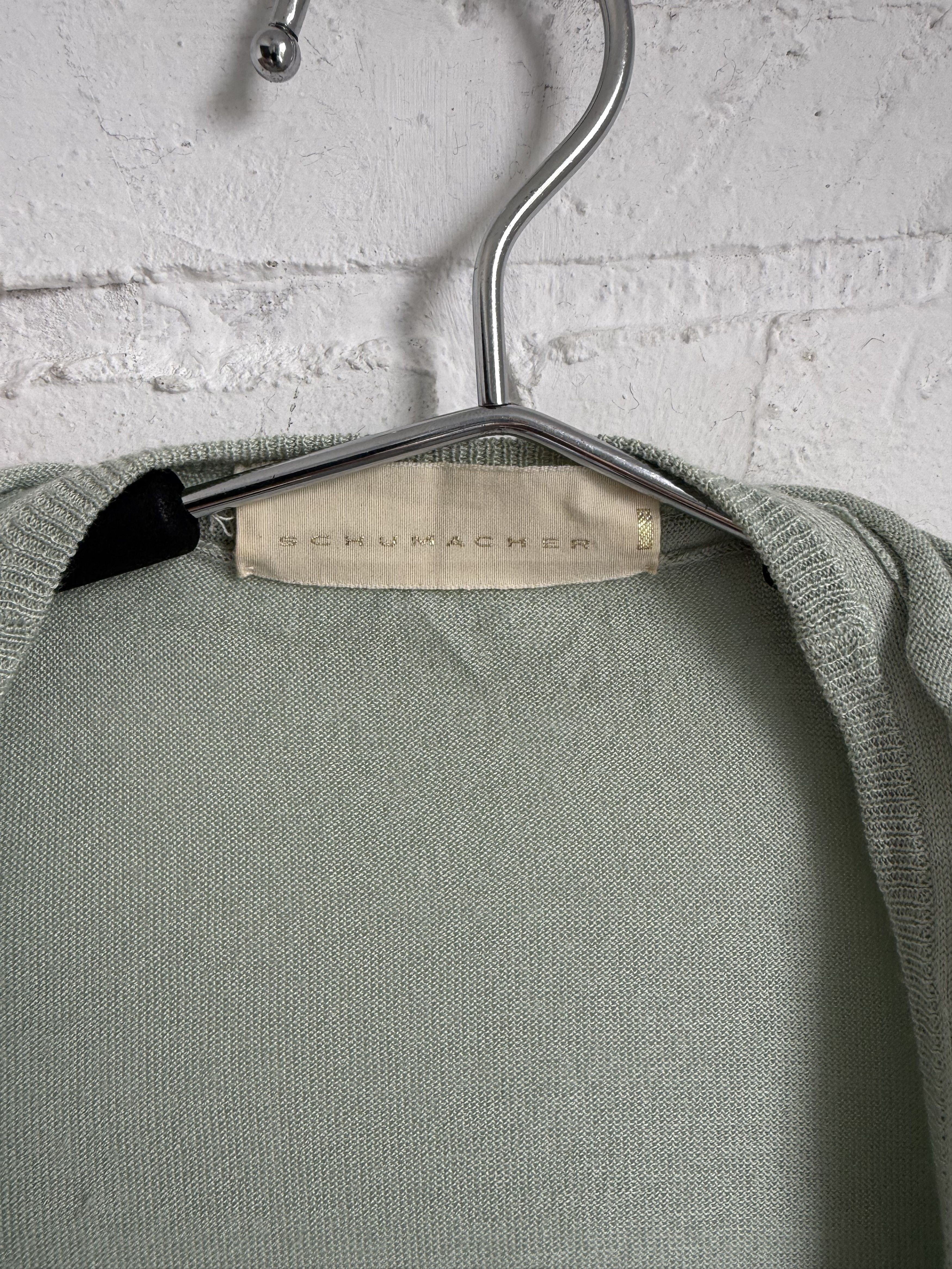 DOROTHEE SCHUMACHER Dorothee Schumacher green wool silk cardigan Size S / US 4 / IT 40 - 3 Thumbnail