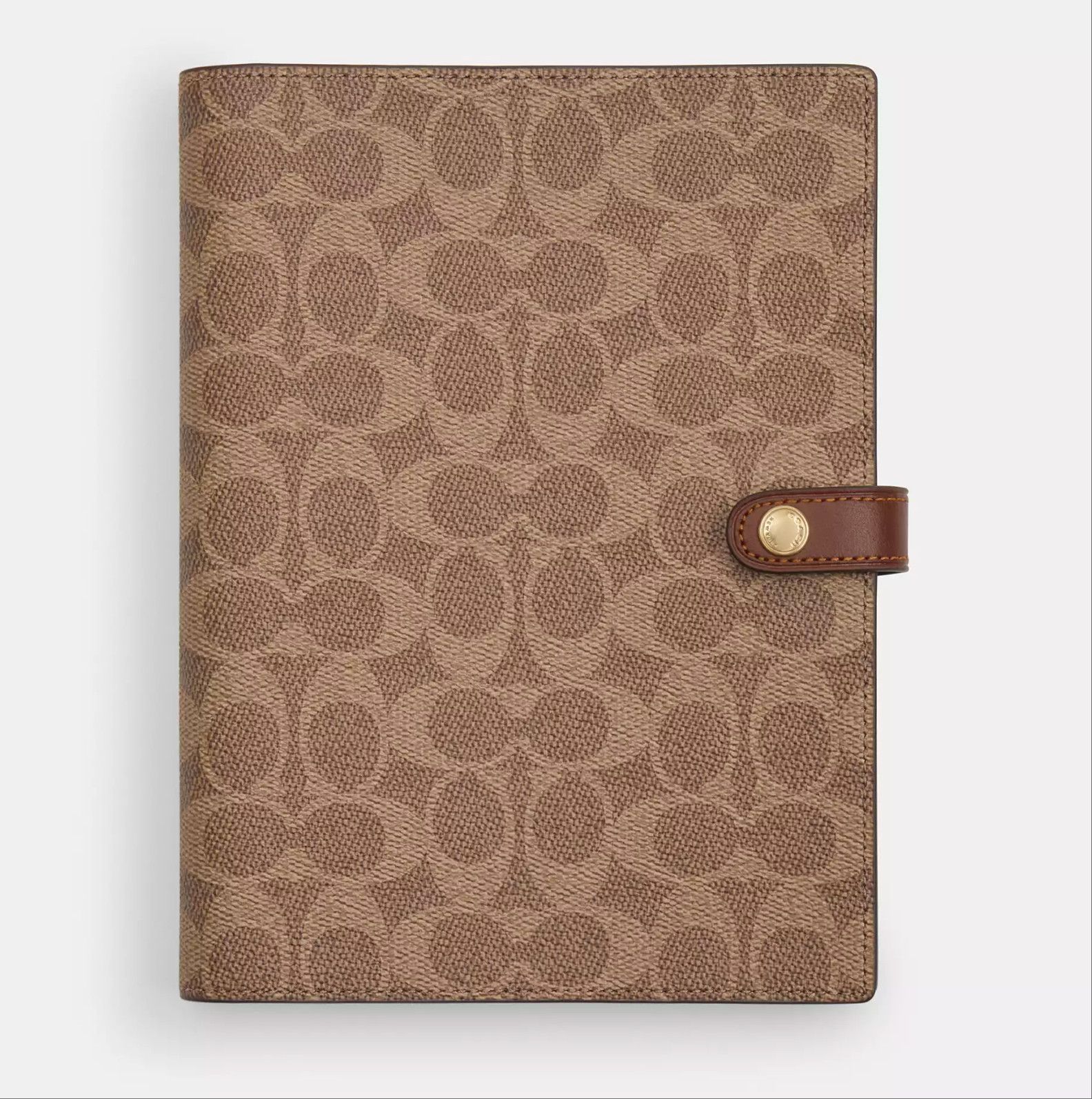 Coach NWT Coach Notebook In Signature Canvas CZ198 Tan/brown Size ONE SIZE - 2 Thumbnail