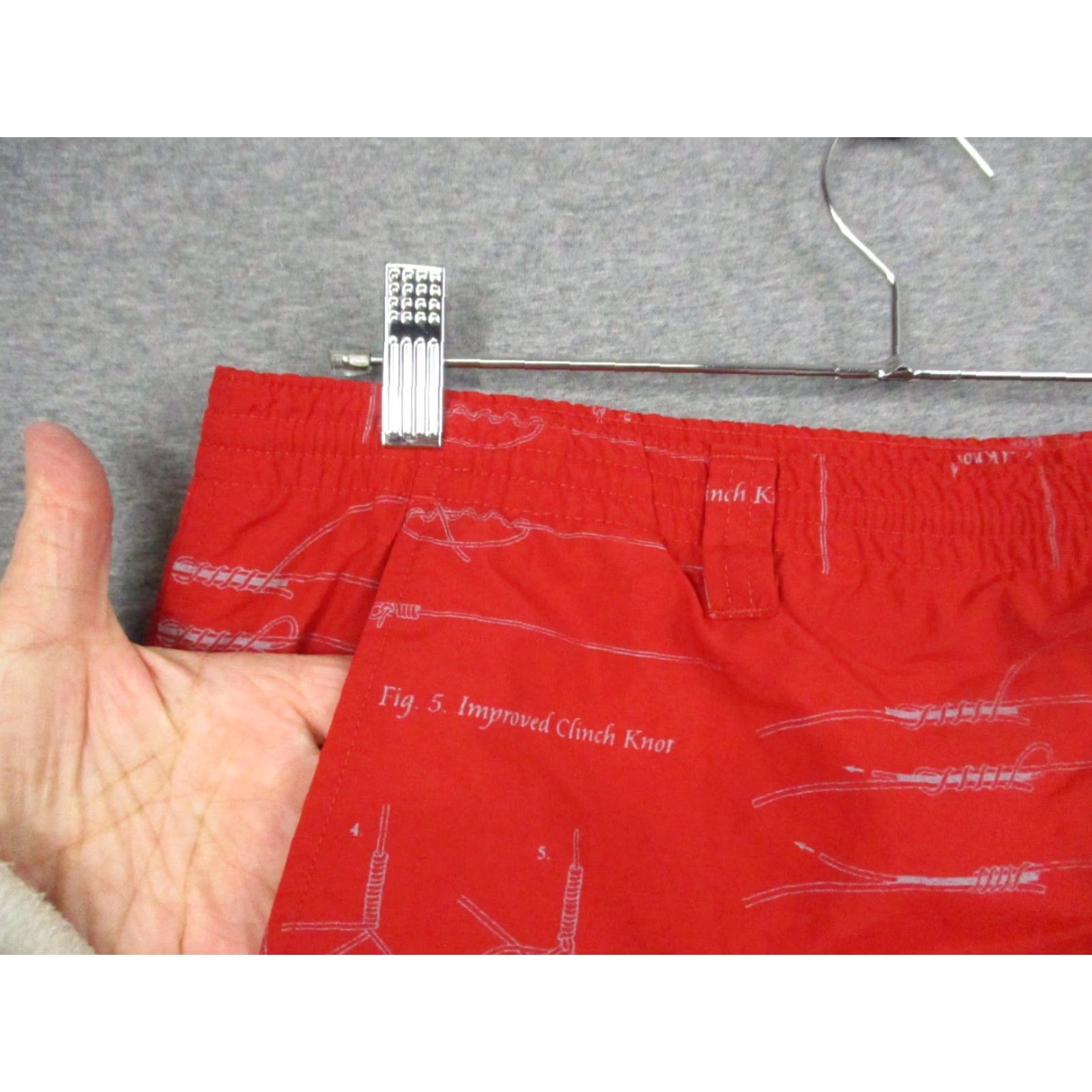 Vintage Columbia PFG Swim Trunk Mens Nylon Red Pockets Lined Omni Shade Beach Fish 2000s Size US 33 - 3 Thumbnail