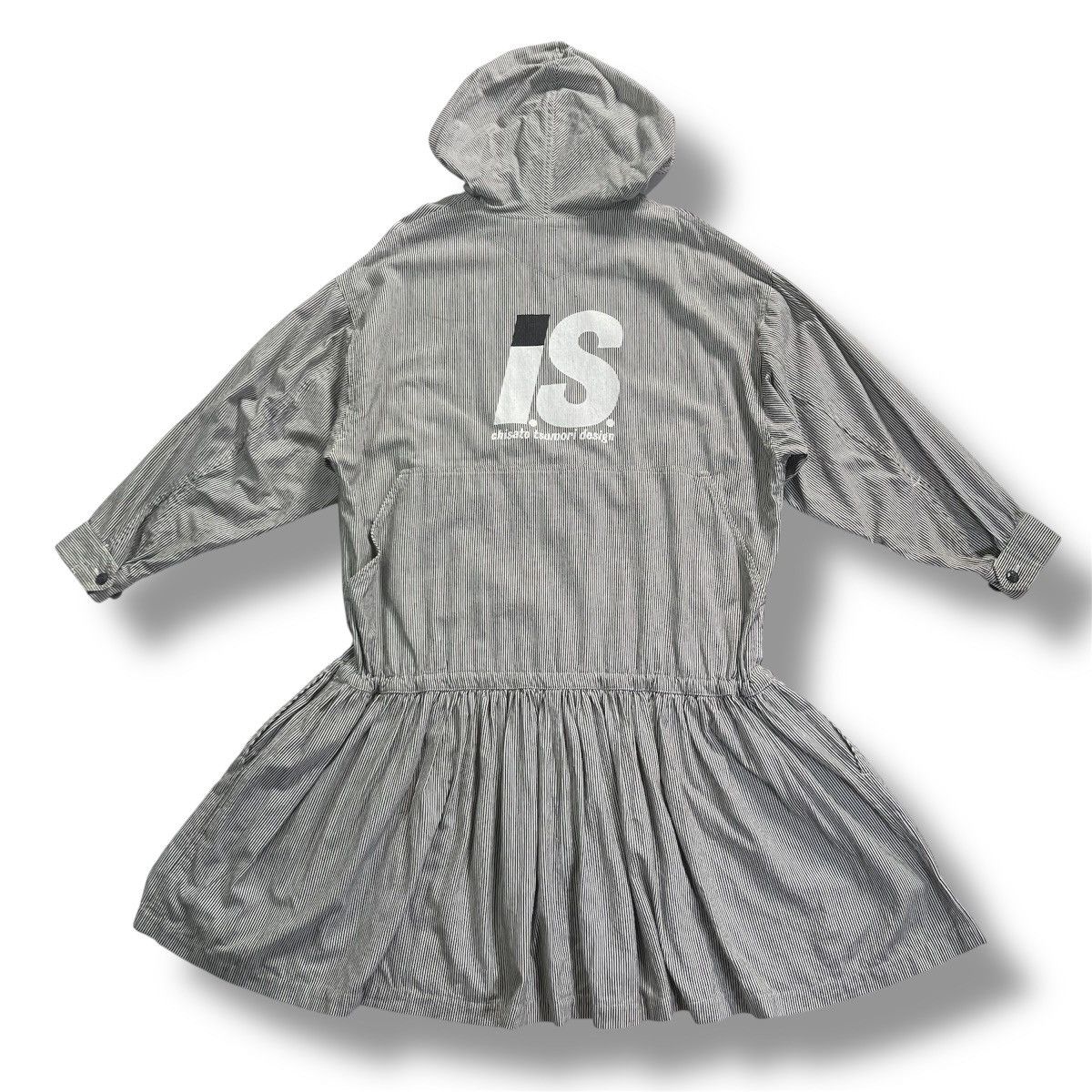 Issey Miyake Rare! Vintage Archive Issey Miyake Hickory Hoodie Dress Size XL / US 12-14 / IT 48-50 - 1 Thumbnail