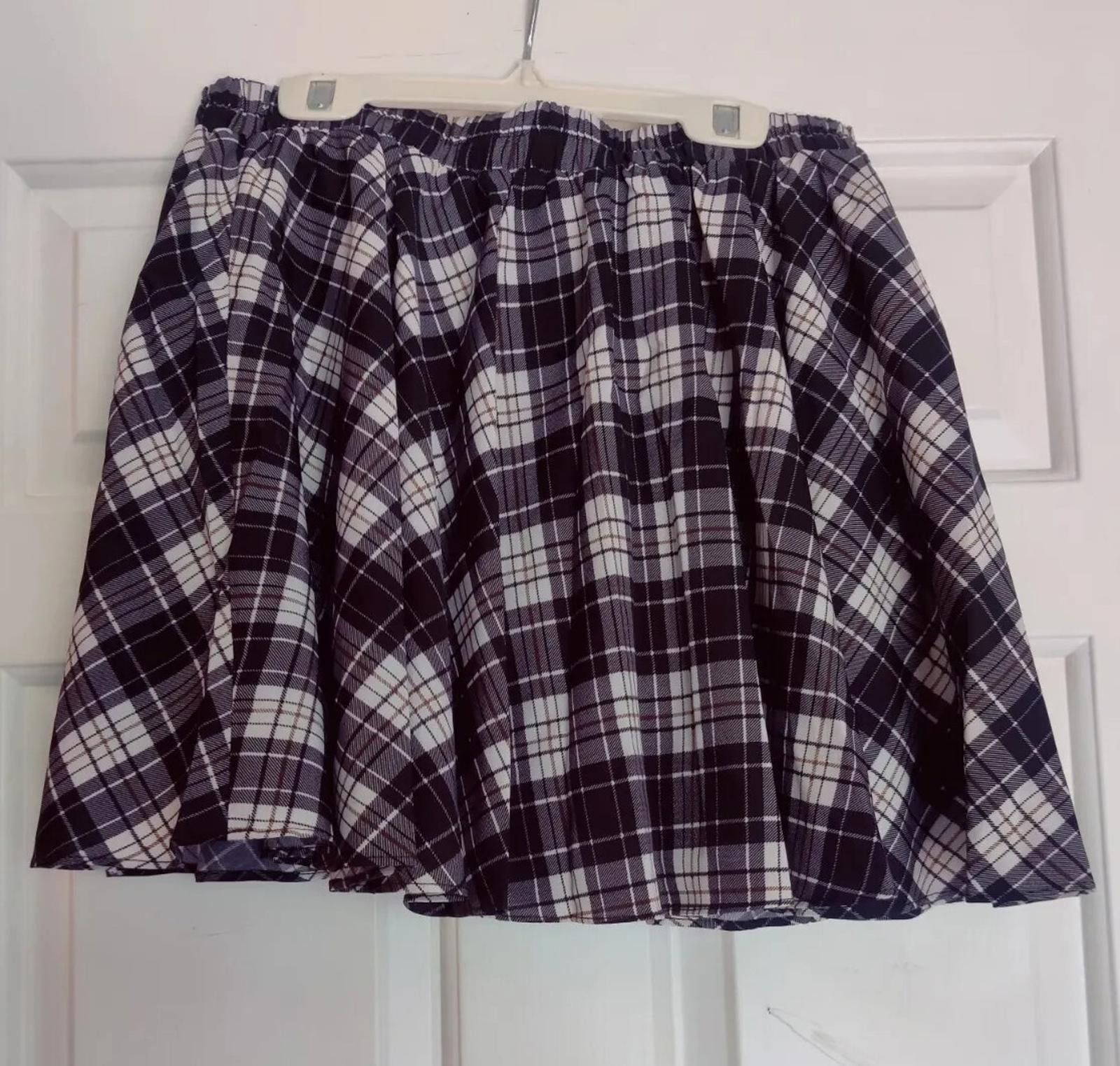 Other DJT Plaid Mini Skirt W/ Shorts Under Size Small S Womens Bla Size 28" / US 6 / IT 42 - 5 Thumbnail