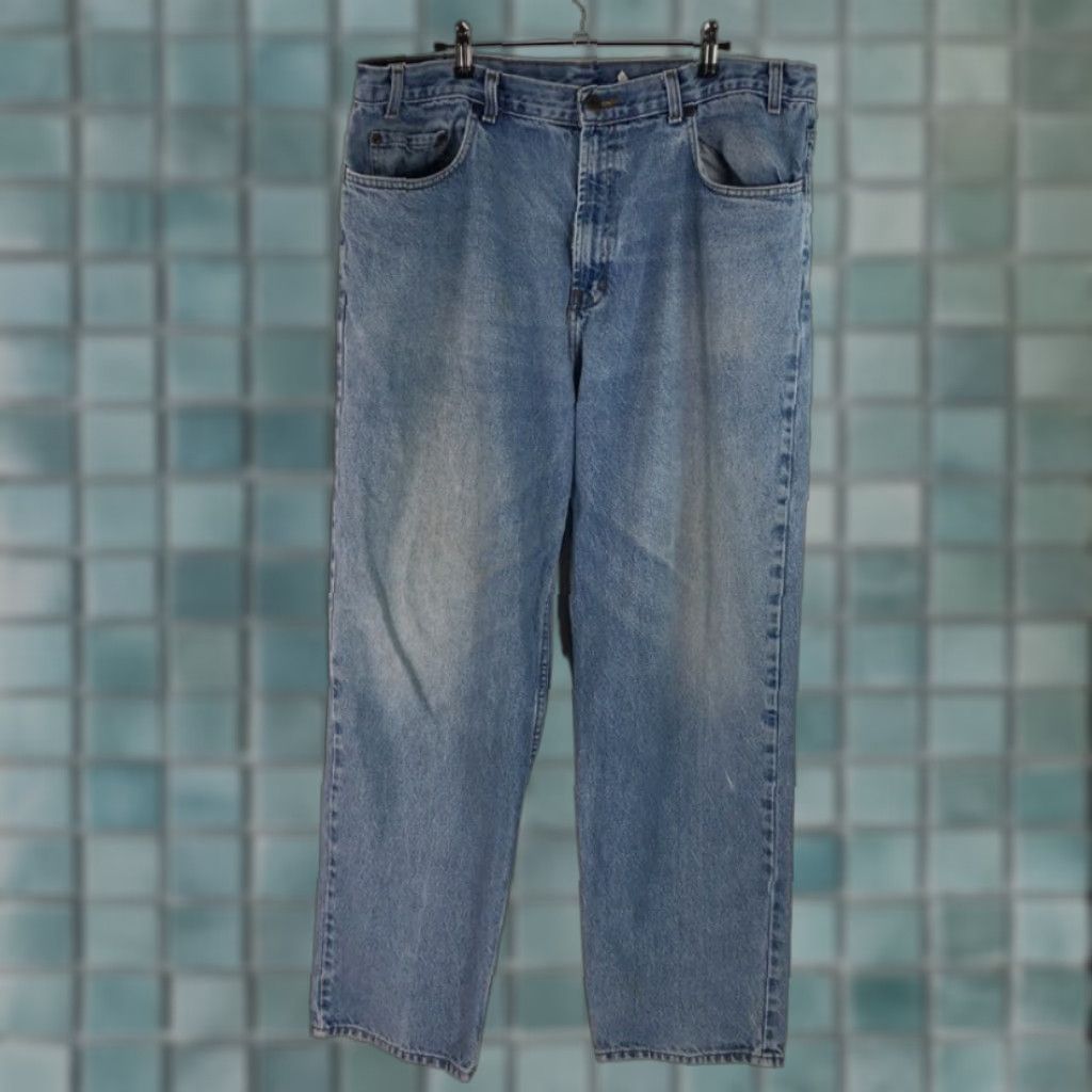 Vintage Kirkland Signature Jeans Blue 40 x 32 Denim 5 Pocket Classic Straight Mens Size US 40 / EU 56 - 1 Thumbnail