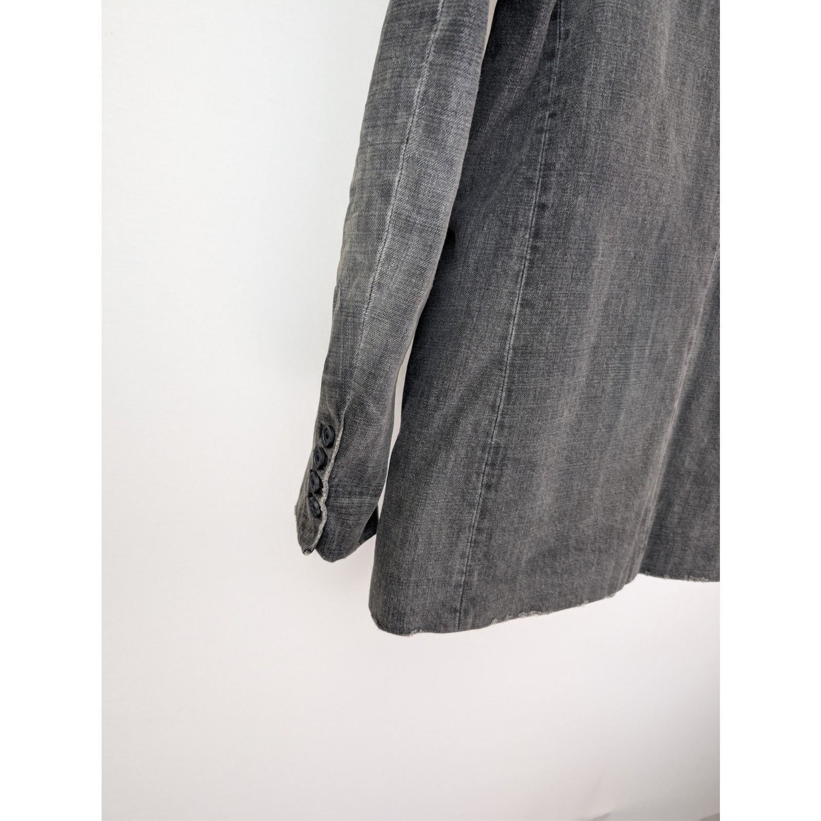 Balenciaga o1rshd1 Japanese Ring Black Denim Washed Jacket Wash Black Size US S / EU 44-46 / 1 - 15 Thumbnail