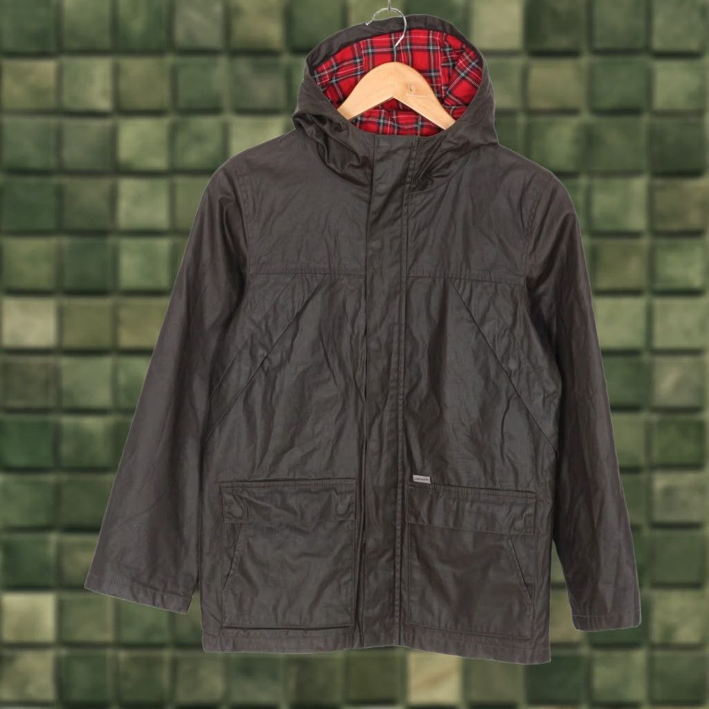 Carhartt Carhartt Torn Waxed Cotton Jacket Women XS MJ5625 Jacket Womens XS Brown Size XS / US 0-2 / IT 36-38 - 1 Thumbnail