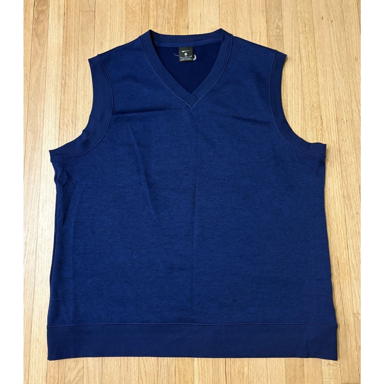 Nike Vintage 90s Men's XL Nike Golf Vest Sweatshirt Pullover Blue Size US XL / EU 56 / 4 - 2 Thumbnail