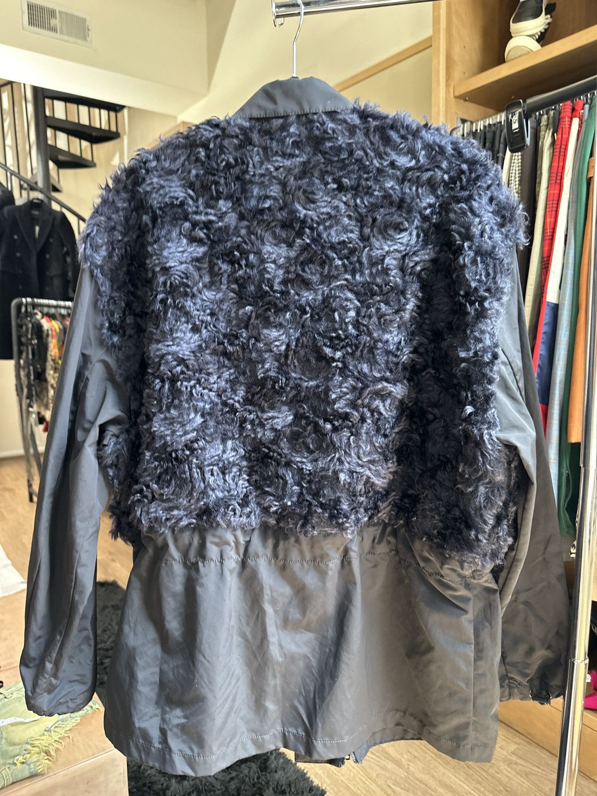 3.1 Phillip Lim $1,500 Fur paneled nylon jacket Size US S / EU 44-46 / 1 - 6 Thumbnail