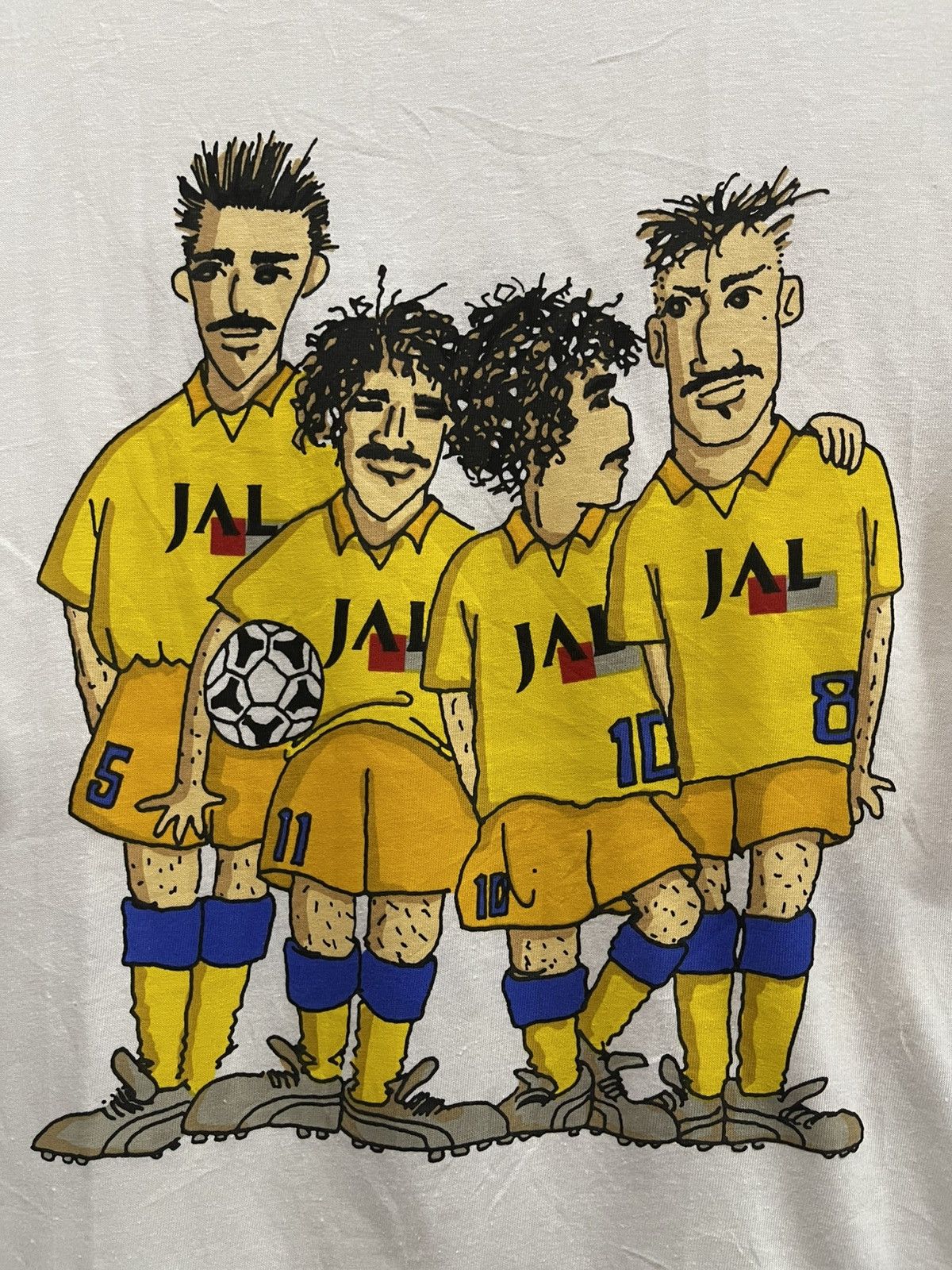 Japanese Brand Vintage Japan Football Back Hit Print🔥🔥🔥 Size US XL / EU 56 / 4 - 2 Thumbnail