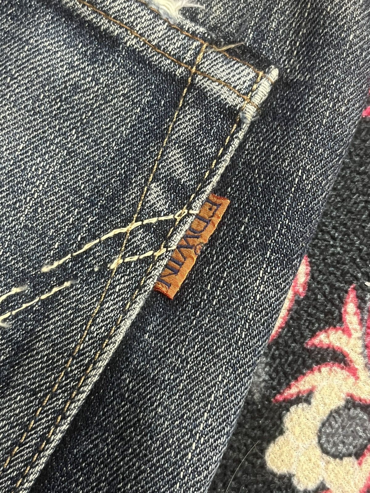 Edwin ⚡️Selvedge⚡️Vintage Edwin 505Z Buckle Back Blue Washed Jeans Size US 29 - 9 Thumbnail
