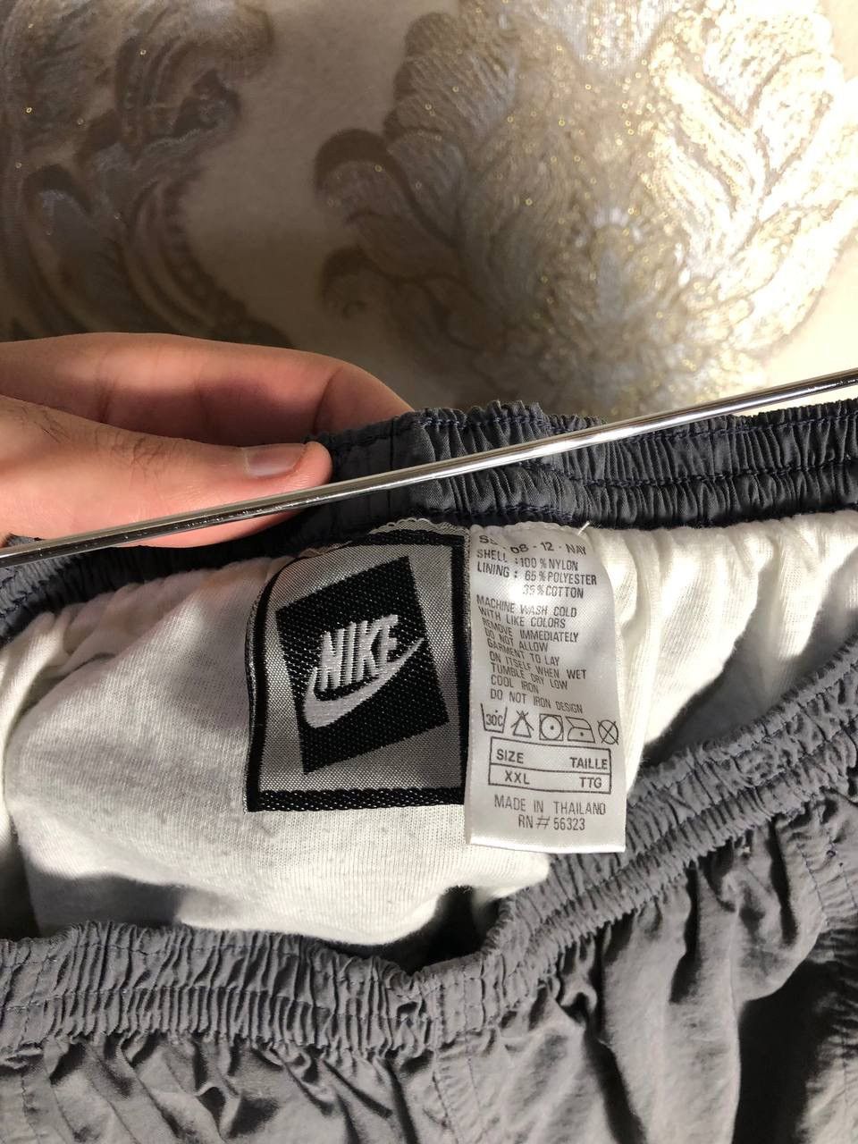 Nike × Vintage VERY RARR NIKE CHALLENGE COURT NYLON SHORTS DRILL RETRO 90s Size US 36 / EU 52 - 5 Thumbnail