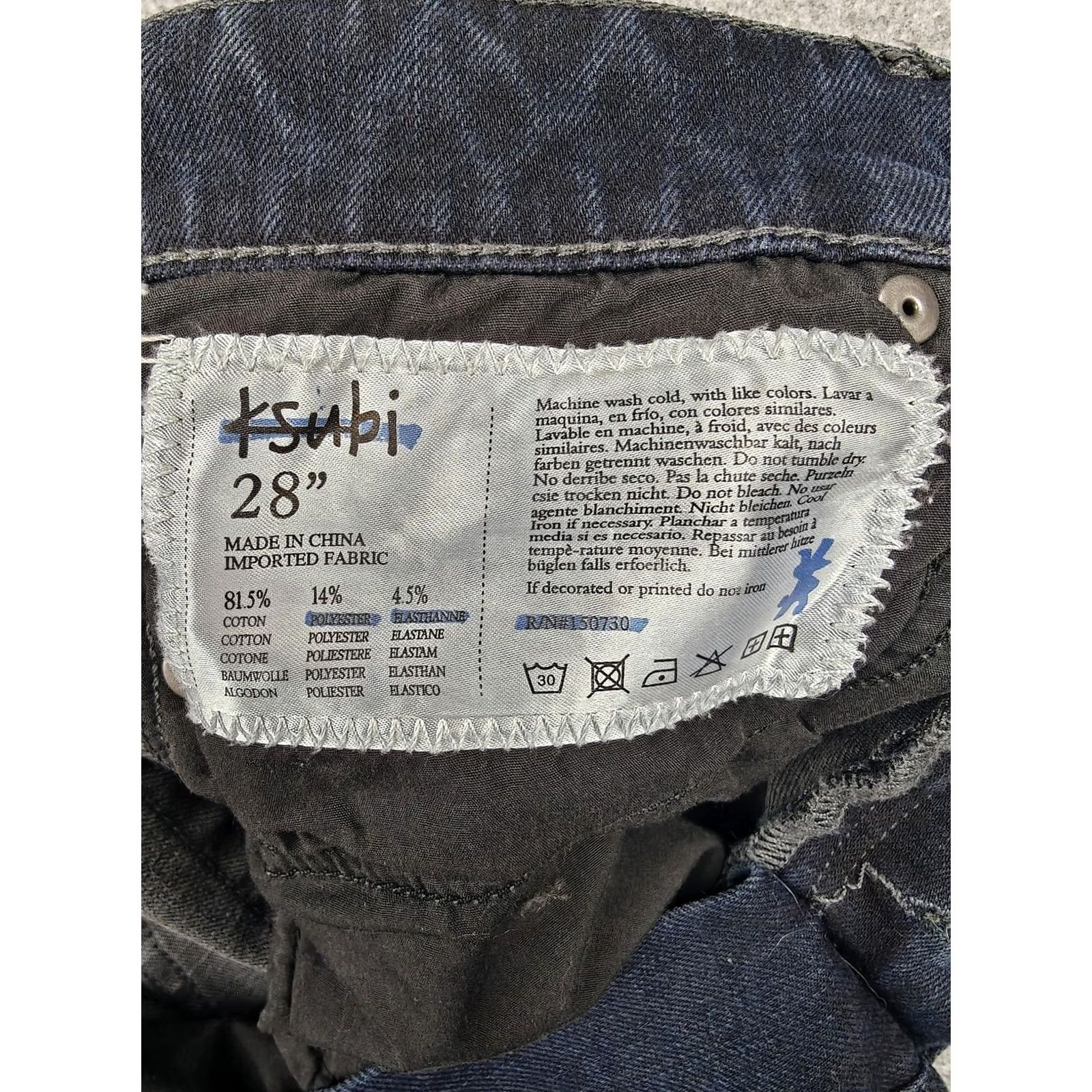Ksubi Ksubi Jeans Womens 28 Blue Dark Wash Skinny Slim Stretch Denim Pants Distressed 5-Pocket Size 28" / US 6 / IT 42 - 4 Thumbnail