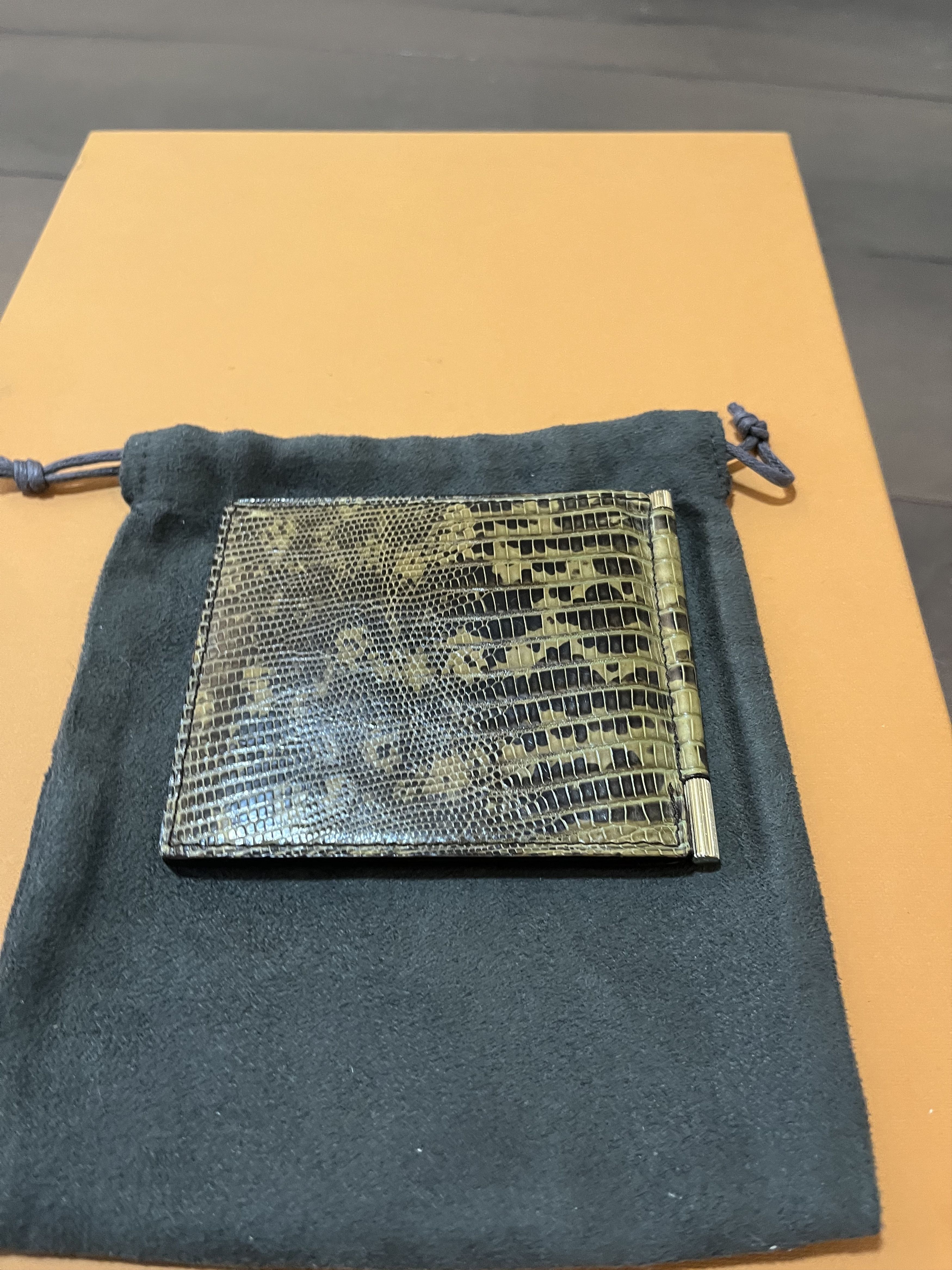 Tom Ford Tom Ford Lizard Money Clip Bi-fold Wallet Size ONE SIZE - 3 Thumbnail