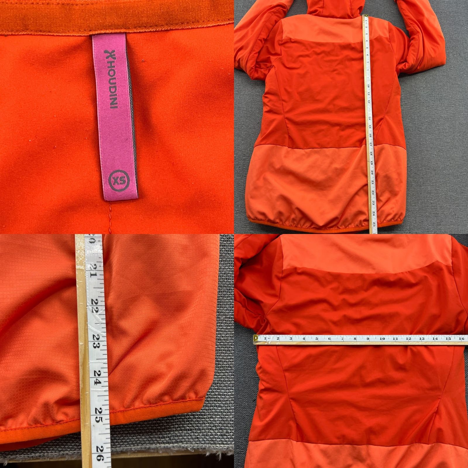 Houdini Houdini Womens Jacket XS Orange Full Zip Hooded Primaloft Outdoor Jacket Size XS / US 0-2 / IT 36-38 - 8 Thumbnail