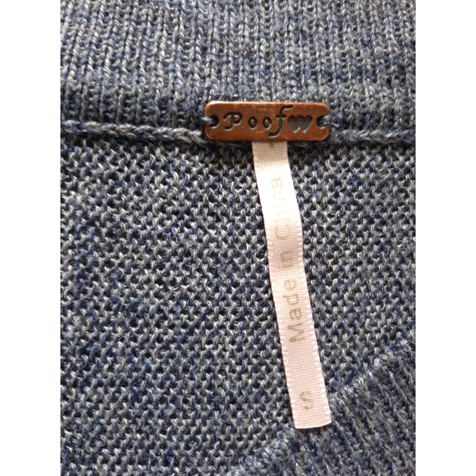 Vintage POOF APPAREL Sweater Women Short Sleeve S Blue Knit Pullover Knit Open-Knit Size S Womens Size S / US 4 / IT 40 - 3 Thumbnail