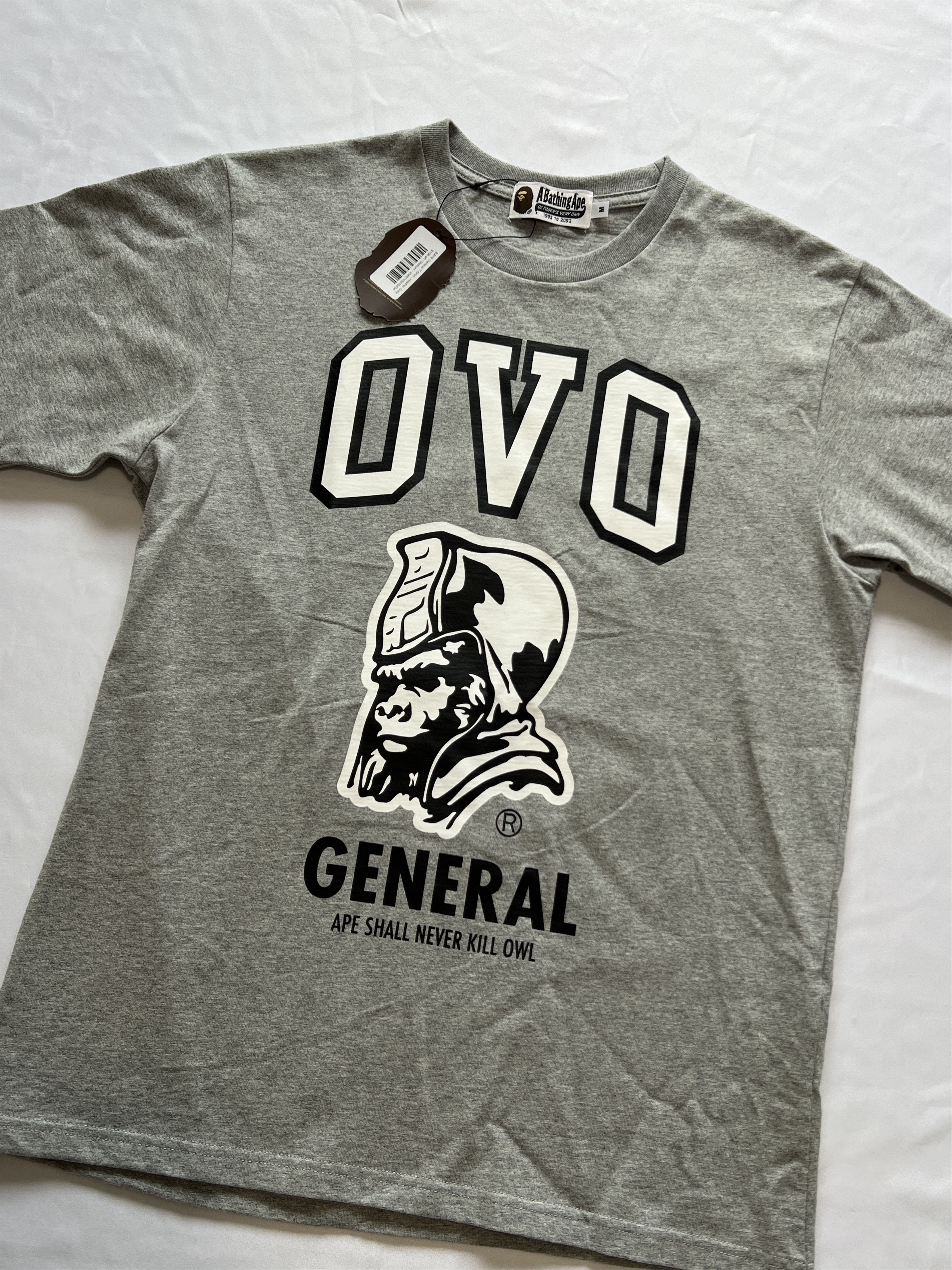 Bape × October's Very Own BAPE x OVO General Tee Size US M / EU 48-50 / 2 - 3 Thumbnail