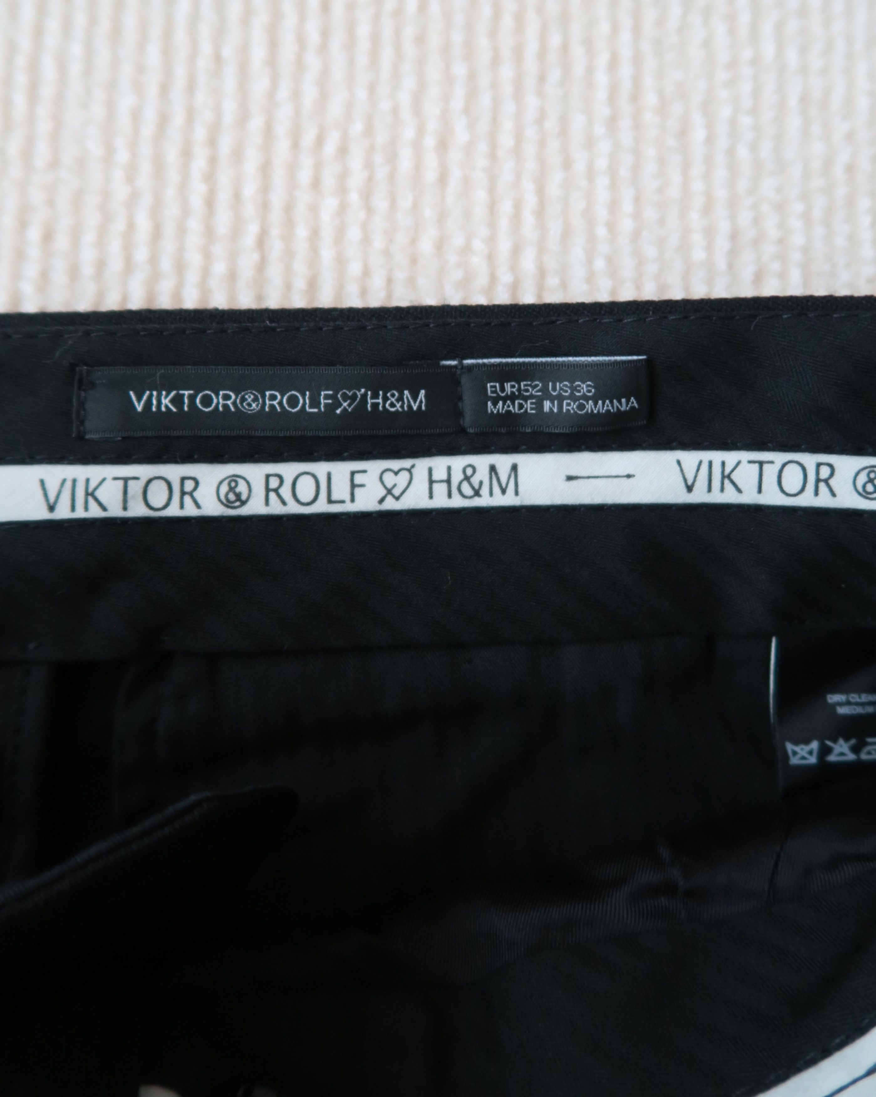 Viktor & Rolf H&M x Viktor & Rolf Tuxedo Style Straight Cut Pants Size US 36 / EU 52 - 5 Thumbnail