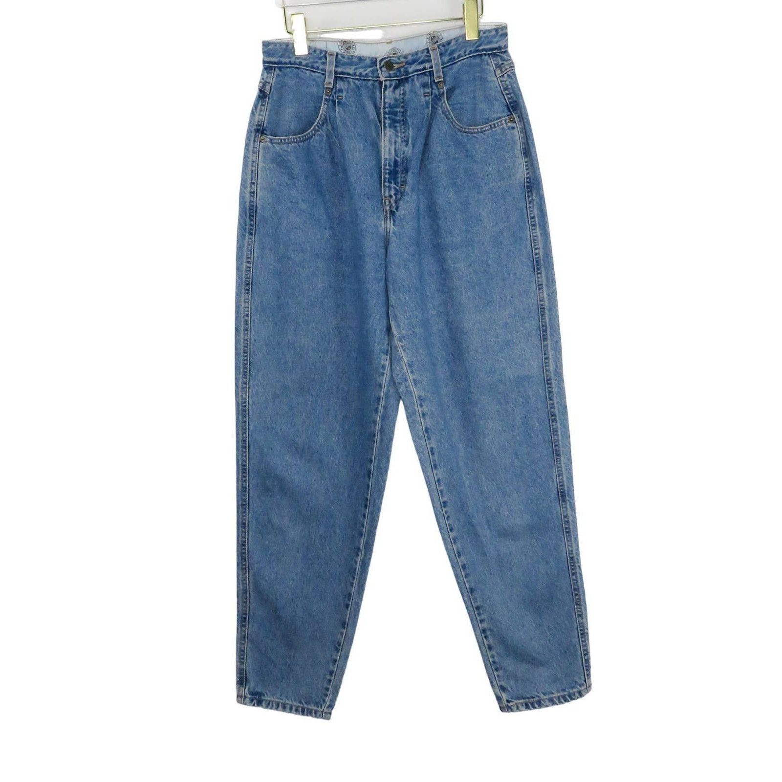 Vintage 1990s Vintage Mom Jeans Baggy Fit Tapered Yoke Jeans 30" Size 30" / US 8 / IT 44 - 2 Thumbnail