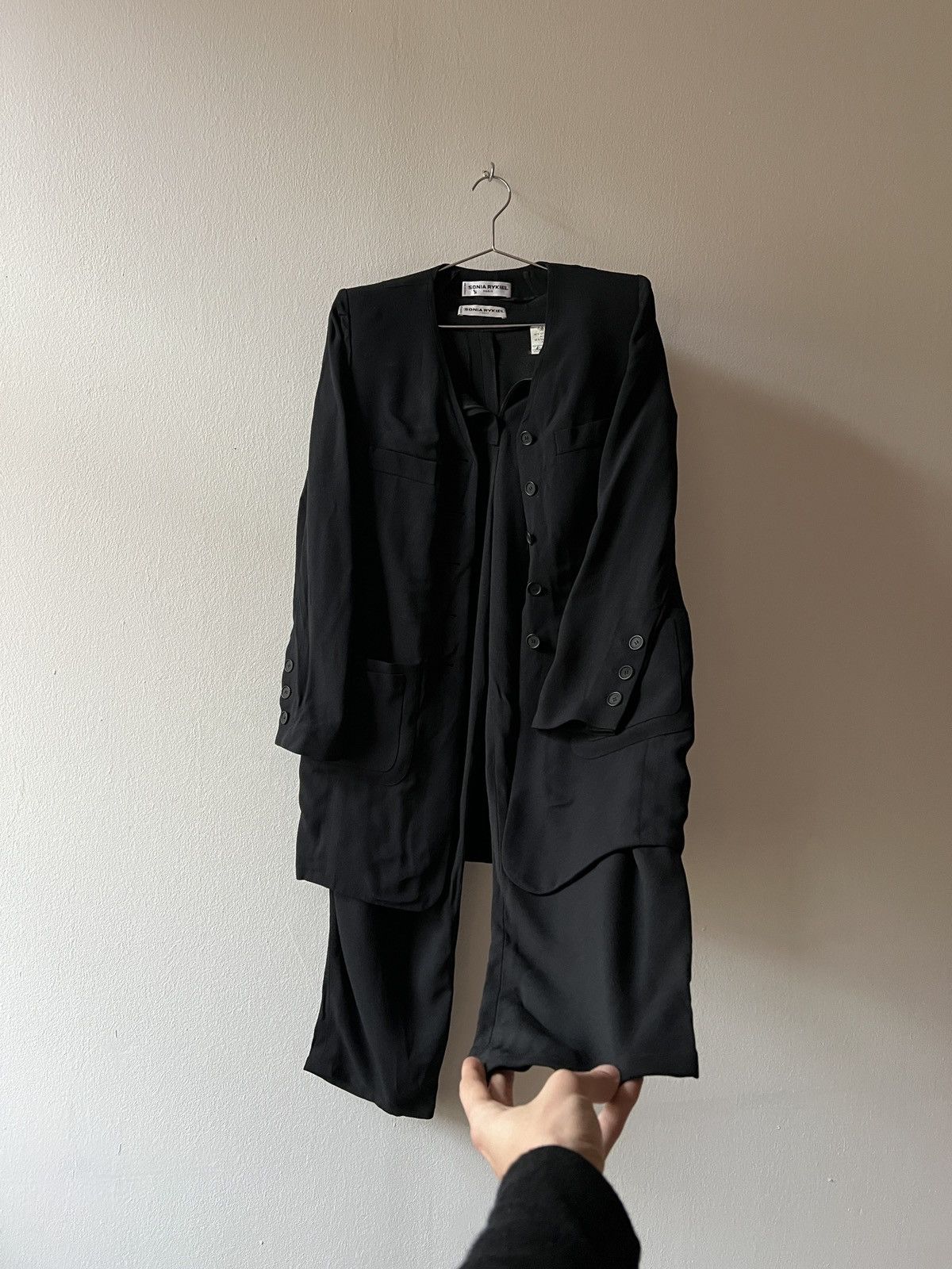 Sonia Rykiel Sonia Rykiel Full Pants Blazer Set Ann Demeulemeester Style Size 27" / US 4 / IT 40 - 1 Thumbnail