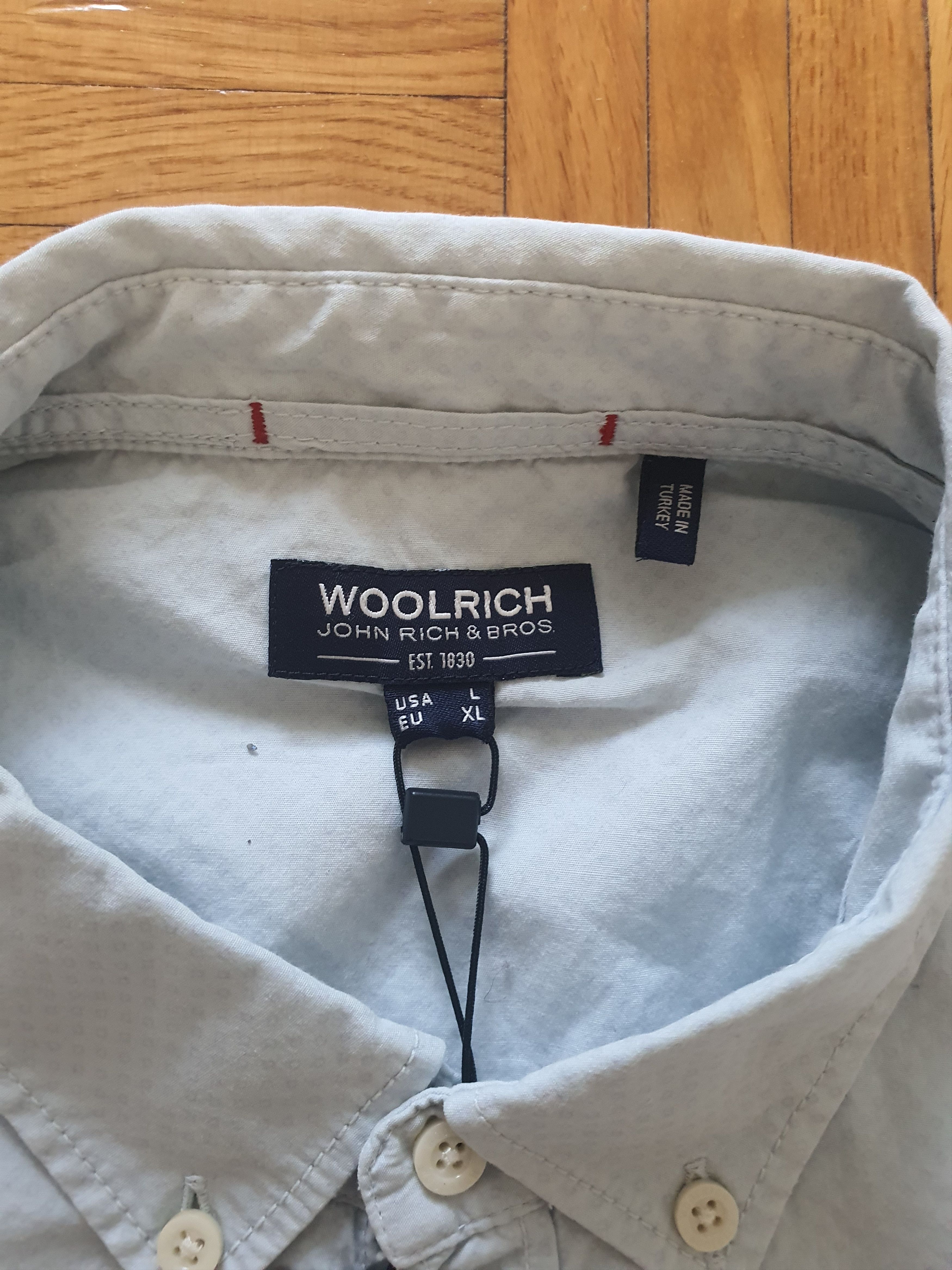 Woolrich Woolen Mills BNWT Casual Shirt Button-Up - Micropattern - Sz EU XL Size US L / EU 52-54 / 3 - 4 Thumbnail