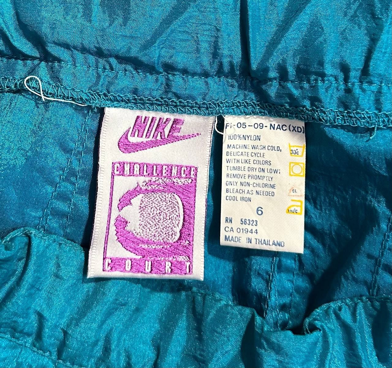 Nike NIKE Challenge Court Vintage 90s Tennis Skirt Pleated Nylon Size 23" - 6 Thumbnail