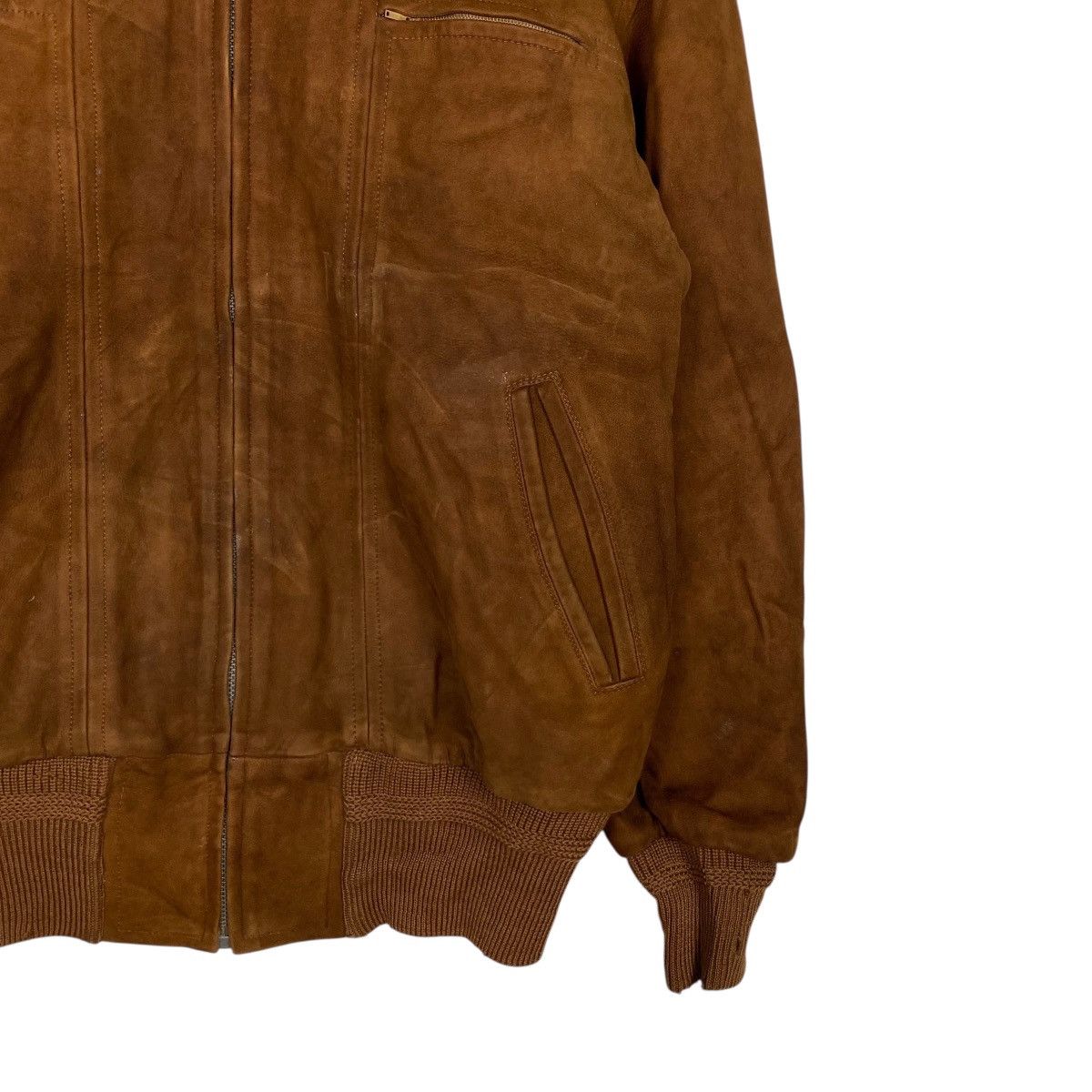 Genuine Leather Vintage leather jacket collarless Size US M / EU 48-50 / 2 - 4 Thumbnail