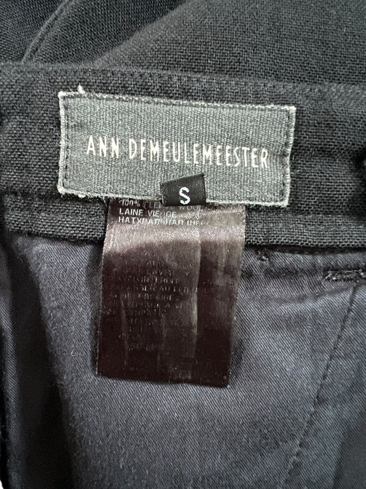 Ann Demeulemeester Ann Demeulemeester Button Slim Wool Casual Pants Size US 34 / EU 50 - 12 Thumbnail