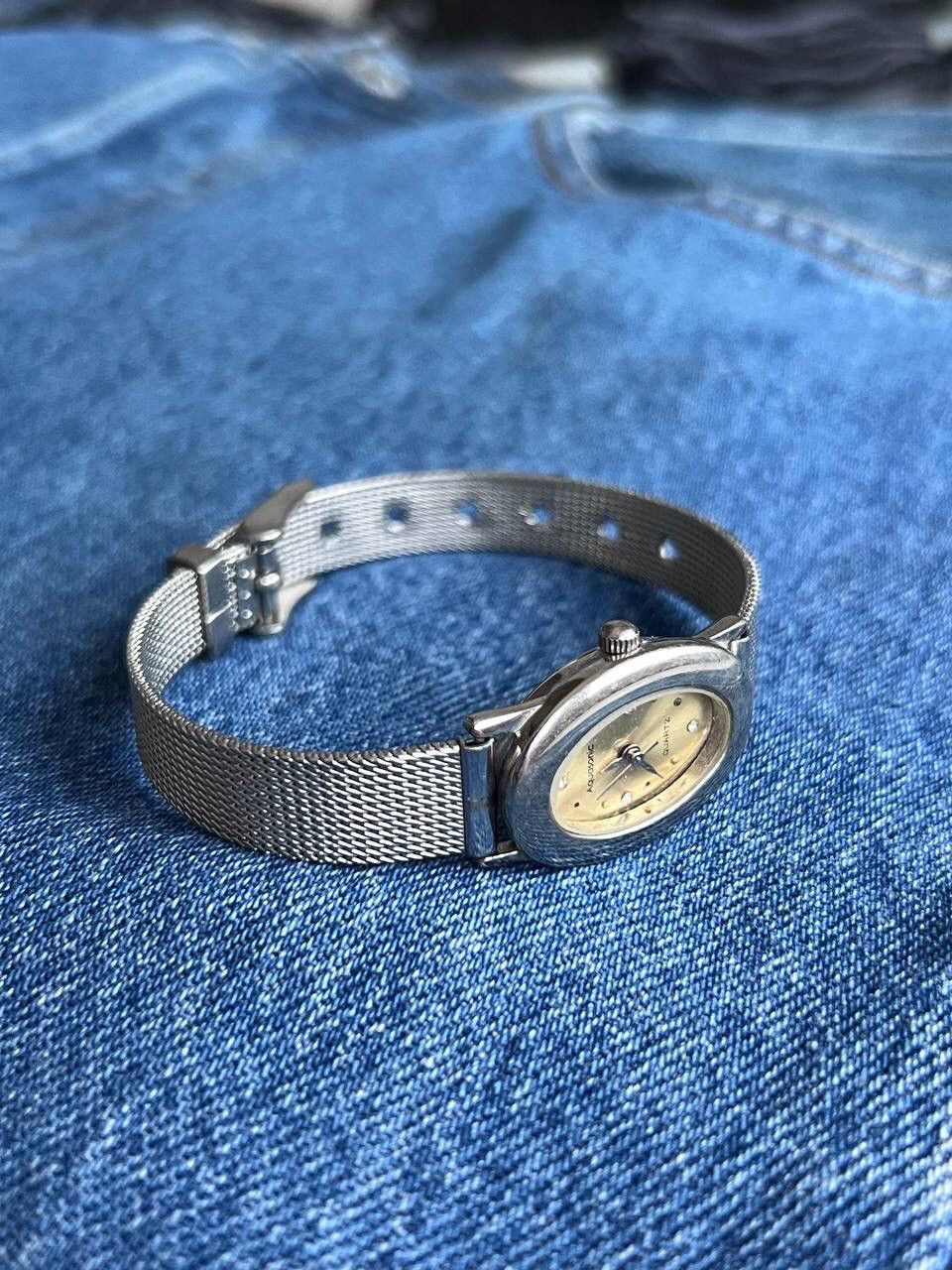 Japanese Brand × Vintage Vintage Japanese style futuristic Steel Watch Bracelet Size ONE SIZE - 1 Thumbnail