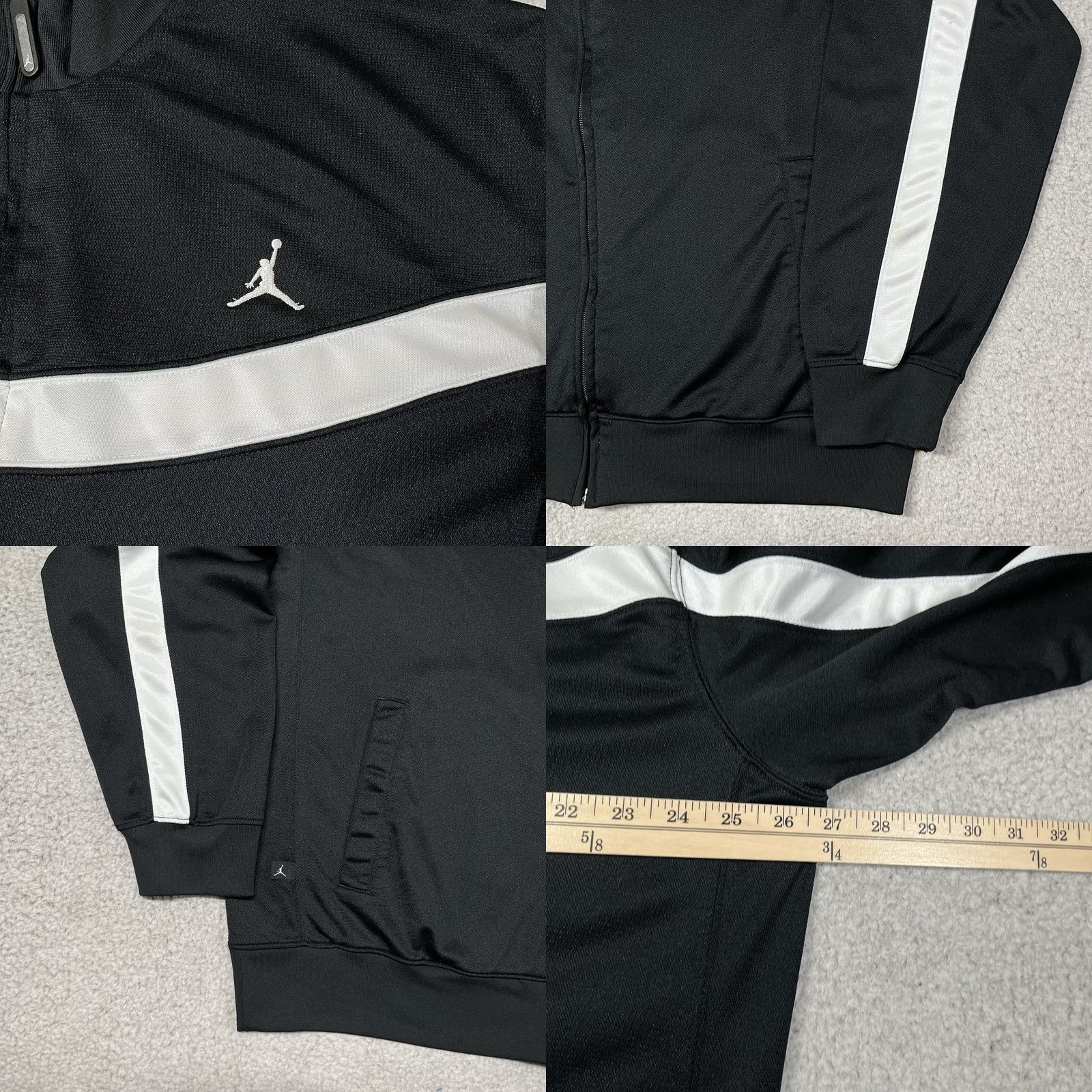 Jordan Brand Air Jordan Track Jacket Men XL Black Full Zip Jumpman Logo Basketball Y2K Retro Size US XL / EU 56 / 4 - 8 Thumbnail