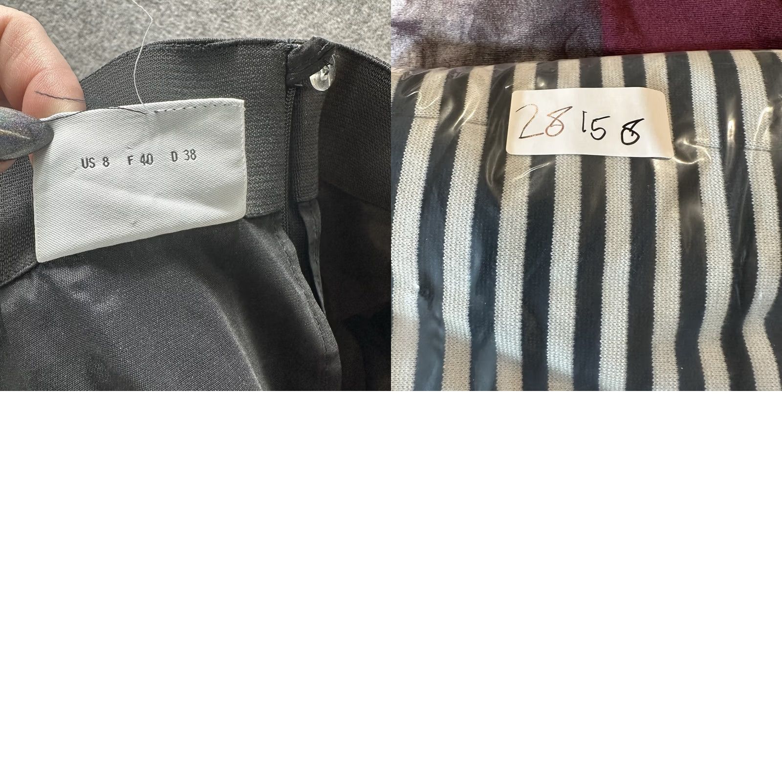 Akris Akris Skirt Women's 8 Black White Stripe Pencil High Waist Knee Length Vintage No Size 30" / US 8 / IT 44 - 10 Thumbnail