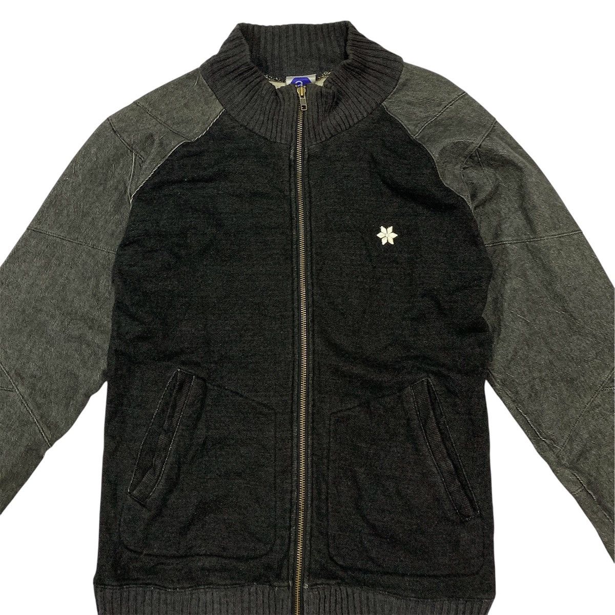 ABAHOUSE Abahouse Nordic Rescue Patchworks Denim Zipper Jacket Size US M / EU 48-50 / 2 - 3 Thumbnail