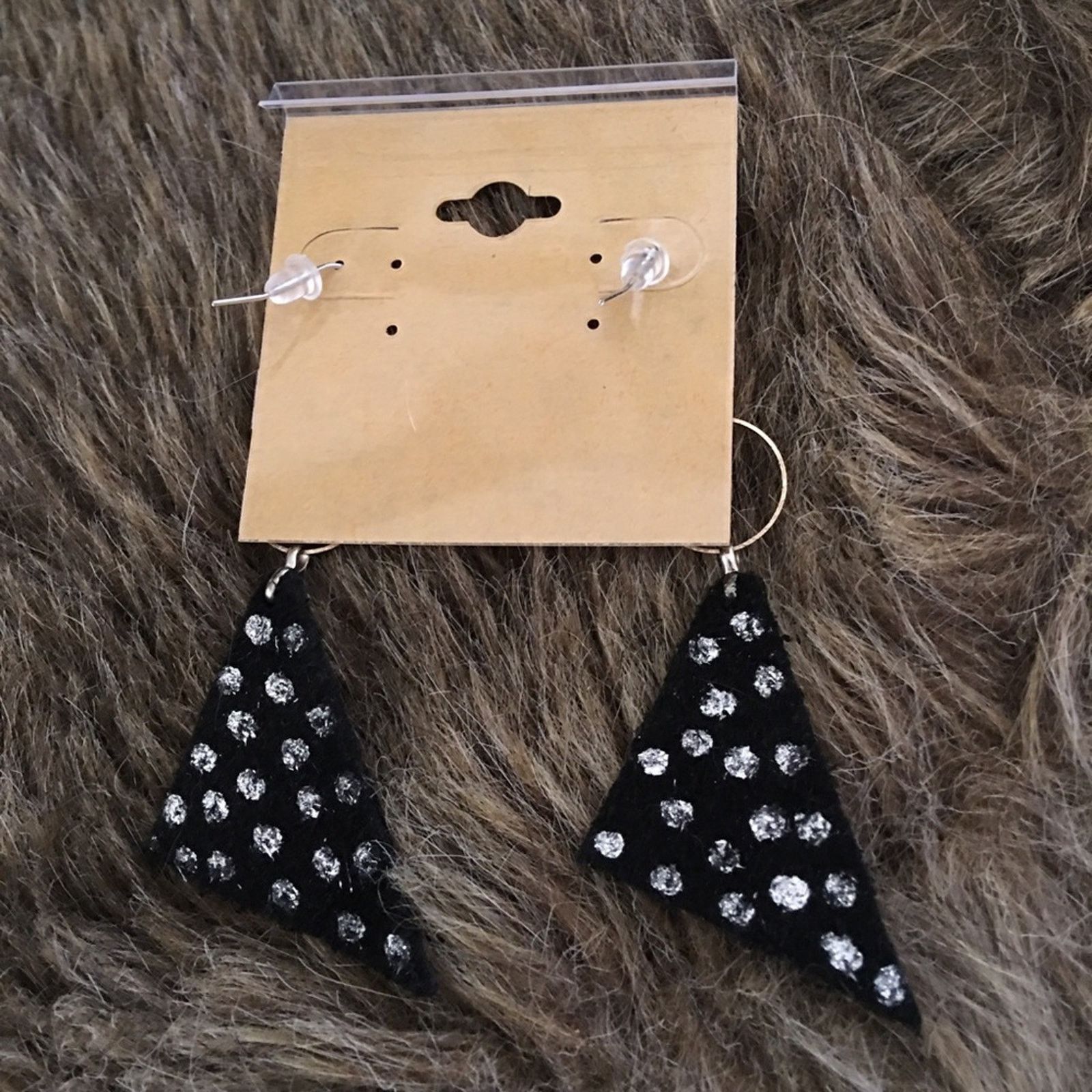 Handmade Boho handmade genuine leather earrings Size ONE SIZE - 3 Thumbnail