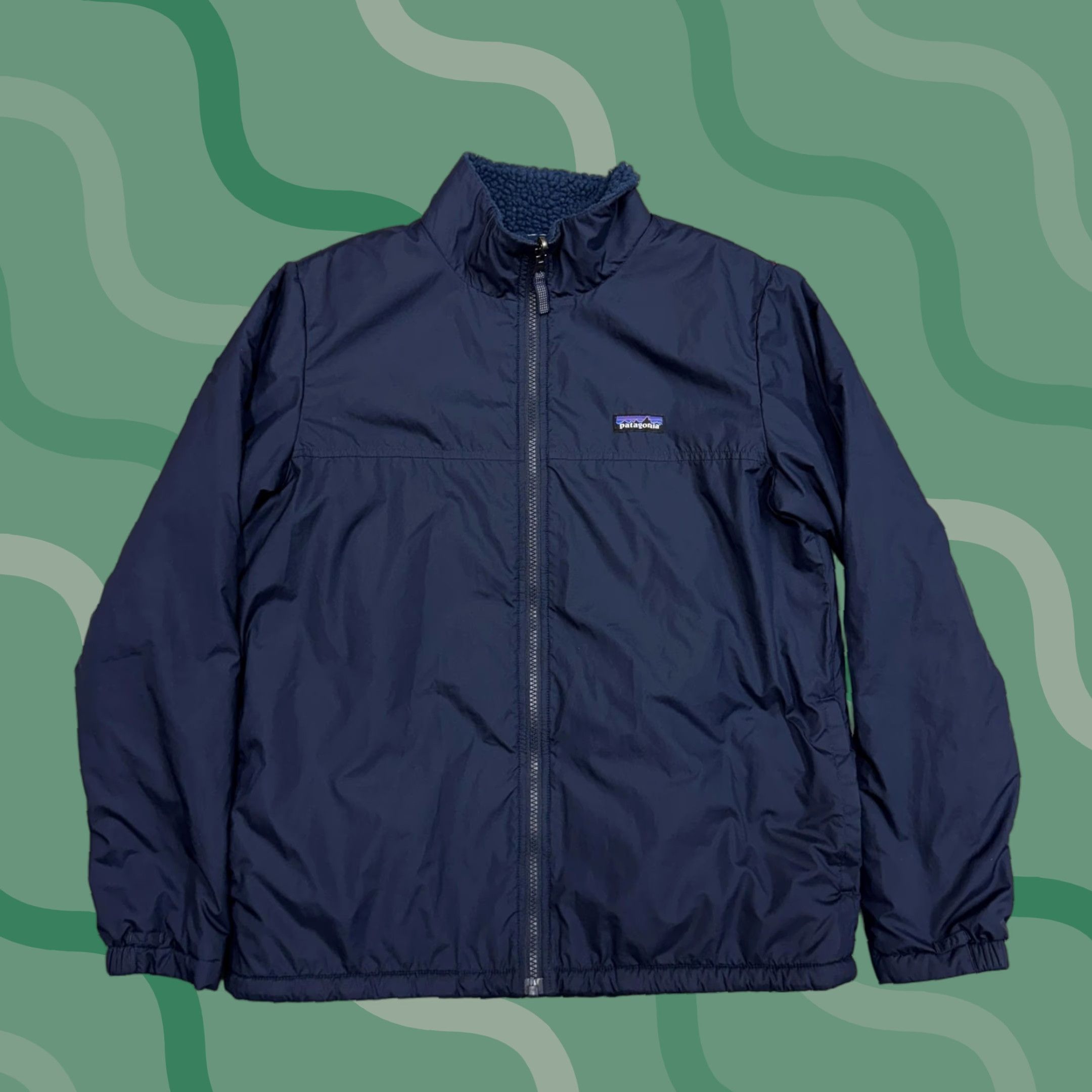 Patagonia Patagonia Jacket Mens Small Blue Reversible Fleece Full Zip Windbreaker Outdoor Size US L / EU 52-54 / 3 - 1 Thumbnail
