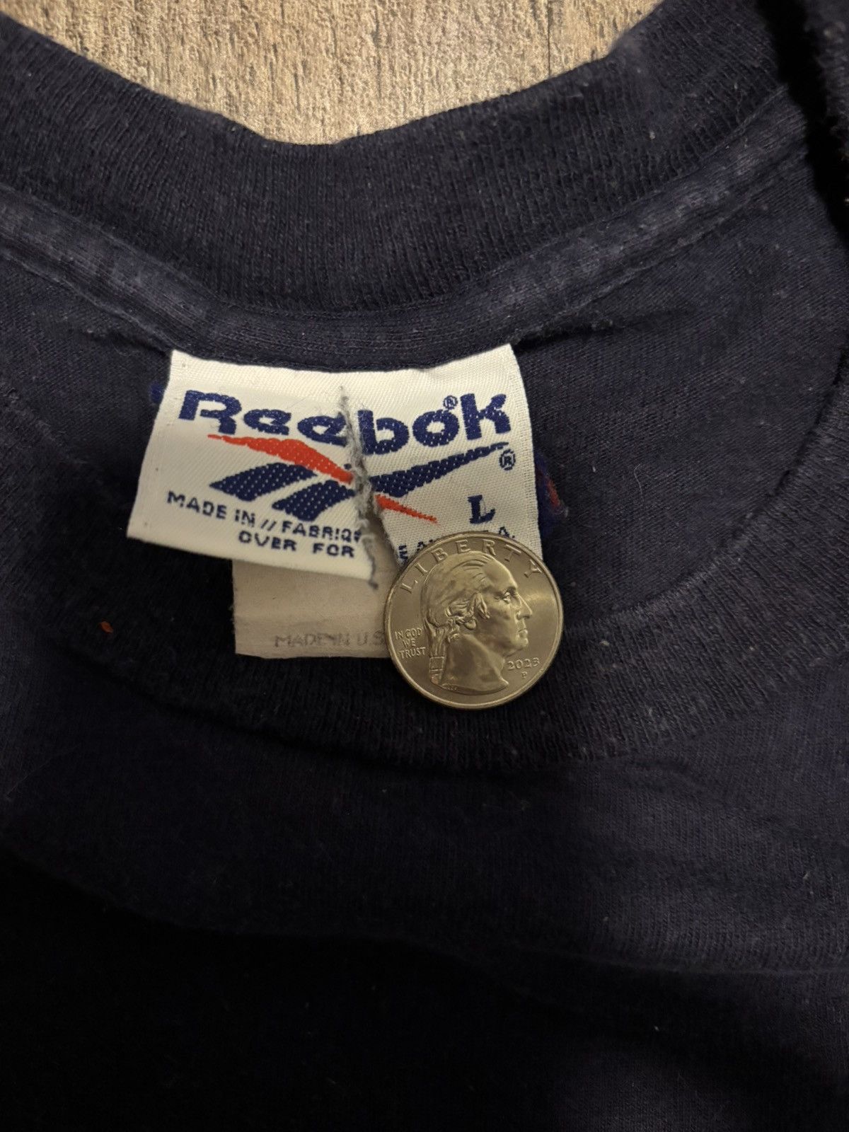 Reebok Vintage Reebok Center Logo Tee Size US L / EU 52-54 / 3 - 2 Thumbnail