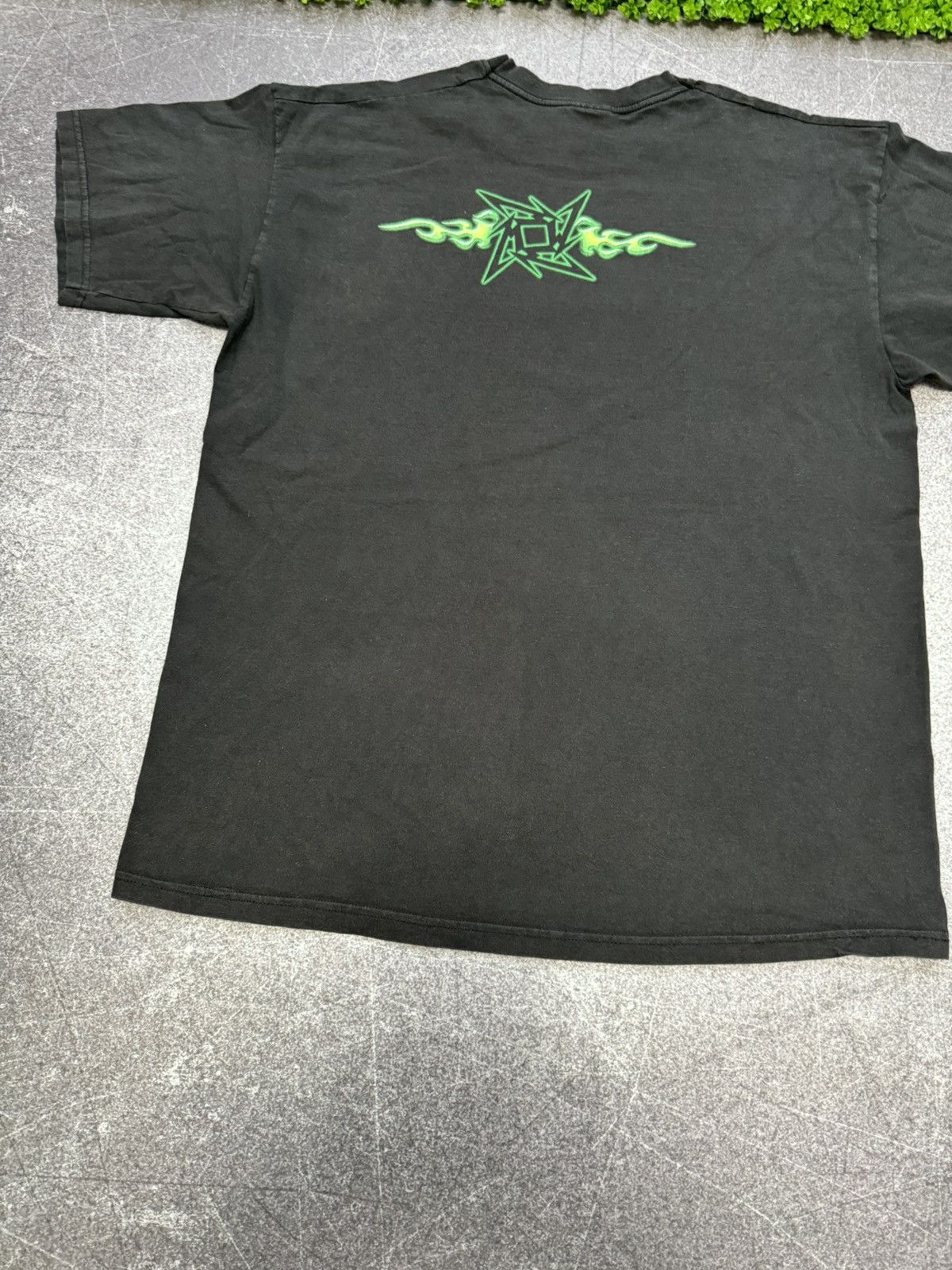 Band Tees Vintage Metallica 2002 Spell Out Fire Ninja Star Y2k Size US XL / EU 56 / 4 - 17 Thumbnail