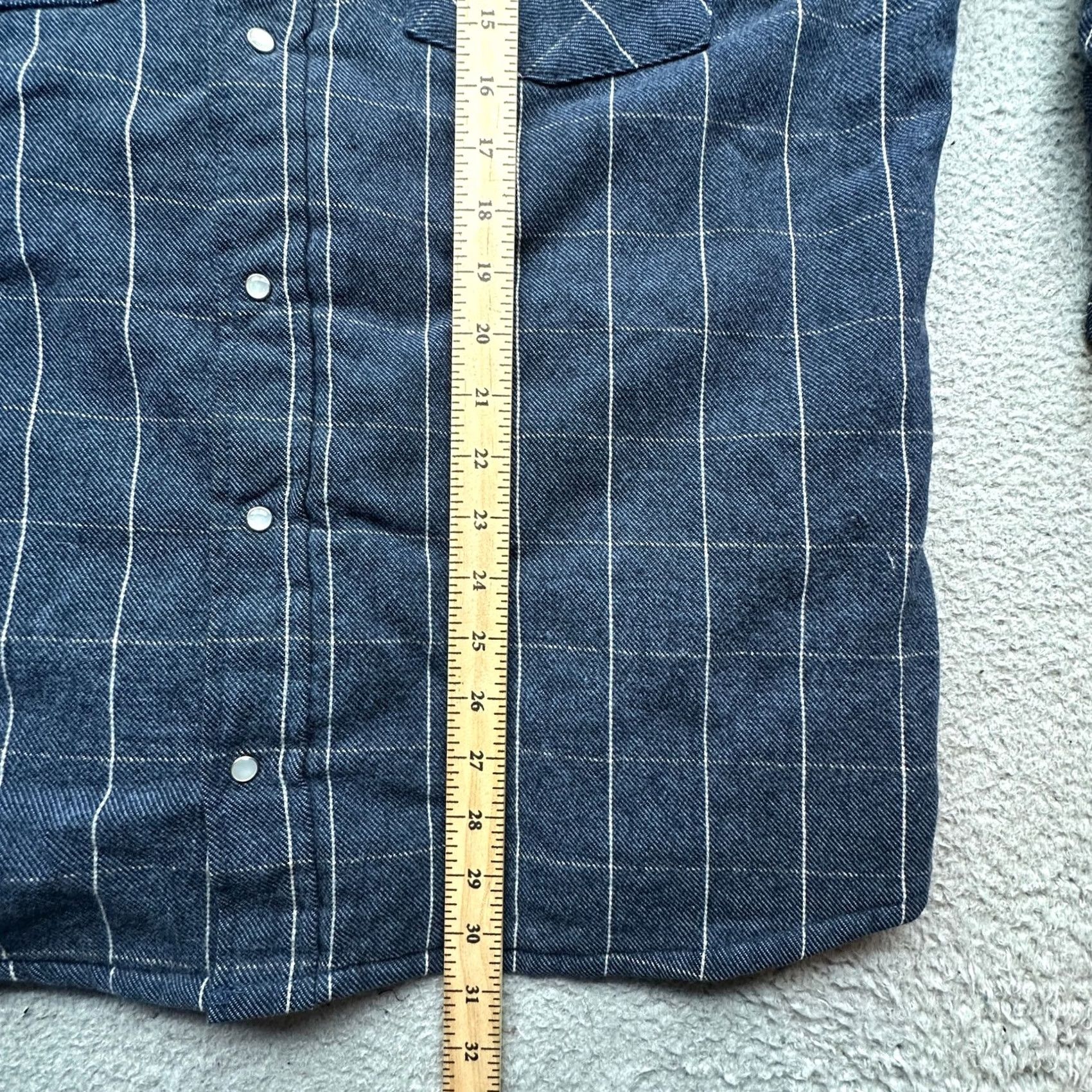 Vintage VINTAGE Codet Flannel Pearl Snap Plaid Quilt Lined Long Sleeve Shirt Men XL Navy Blue Size US XL / EU 56 / 4 - 6 Thumbnail