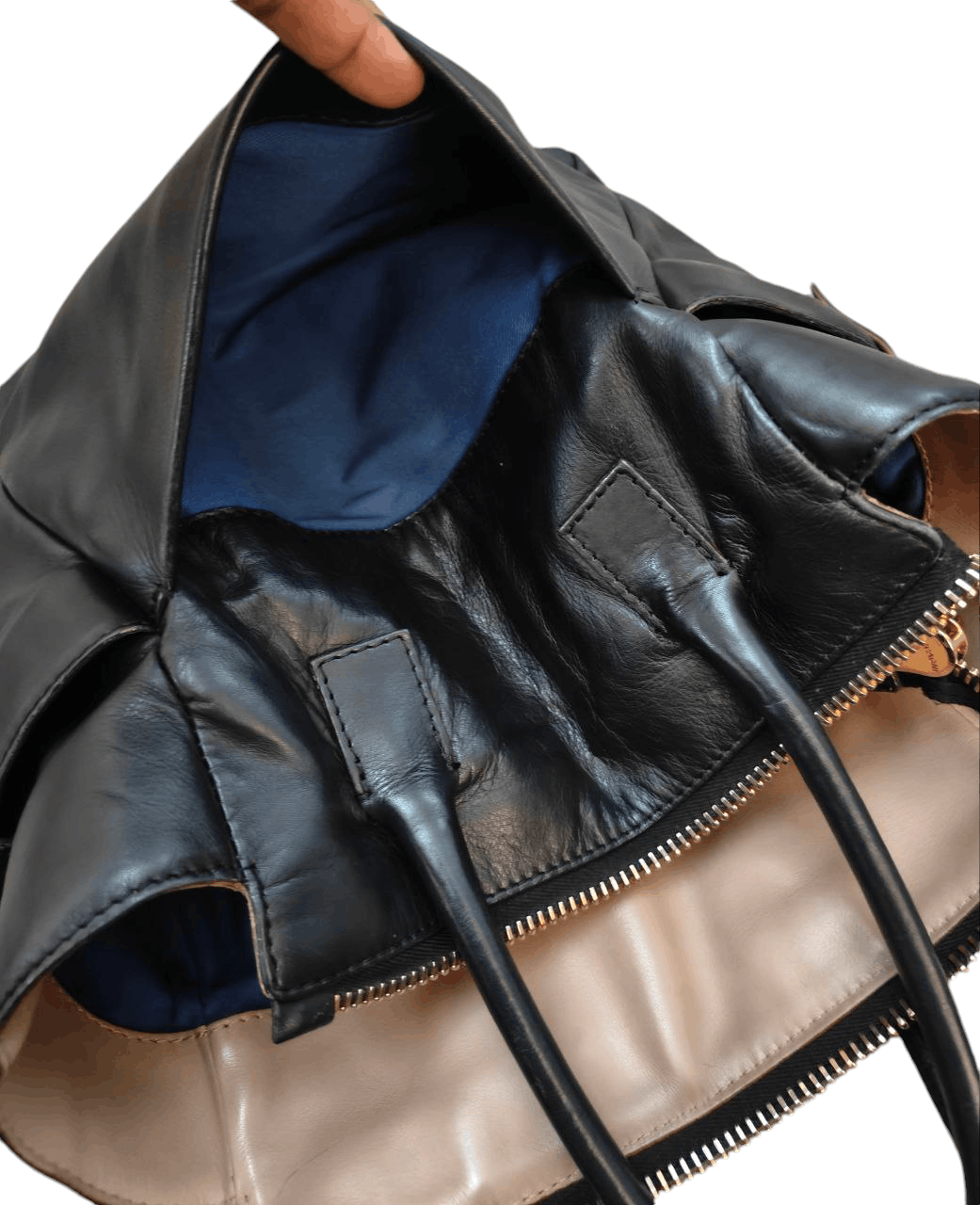 Comme des Garcons ❎ Italian Leather Handbag, Raccagni Zipper Size ONE SIZE - 13 Thumbnail