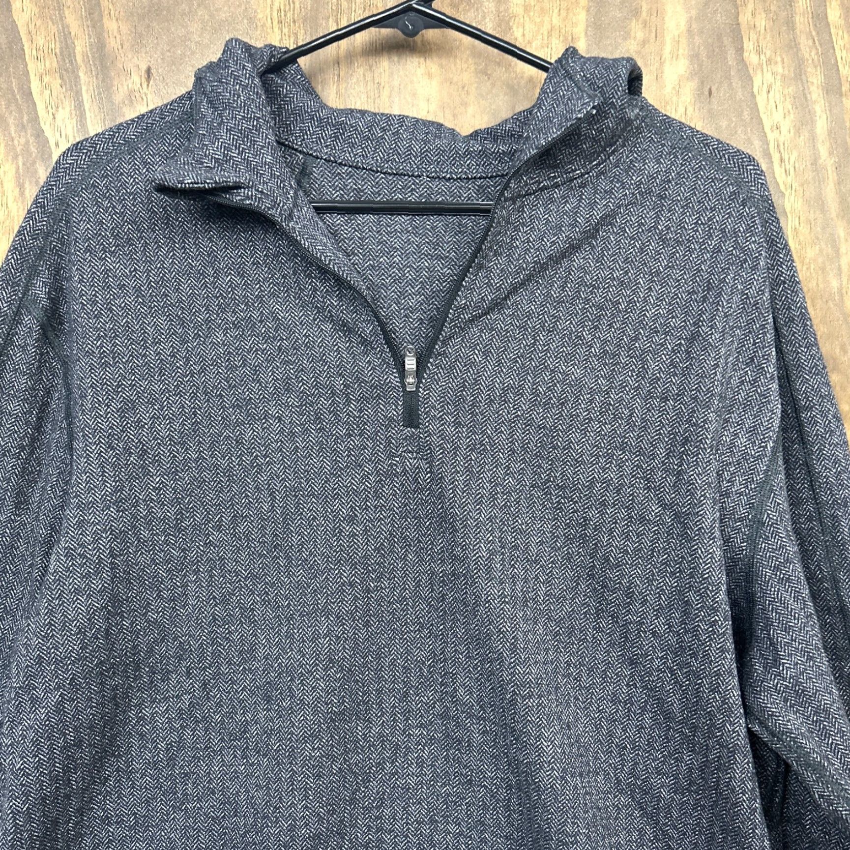 Lululemon Lululemon Mens Sweatshirt Gray Pullover 1/4 Zip Surge Stretch Hooded Zip Sweat Session L Size US L / EU 52-54 / 3 - 2 Thumbnail