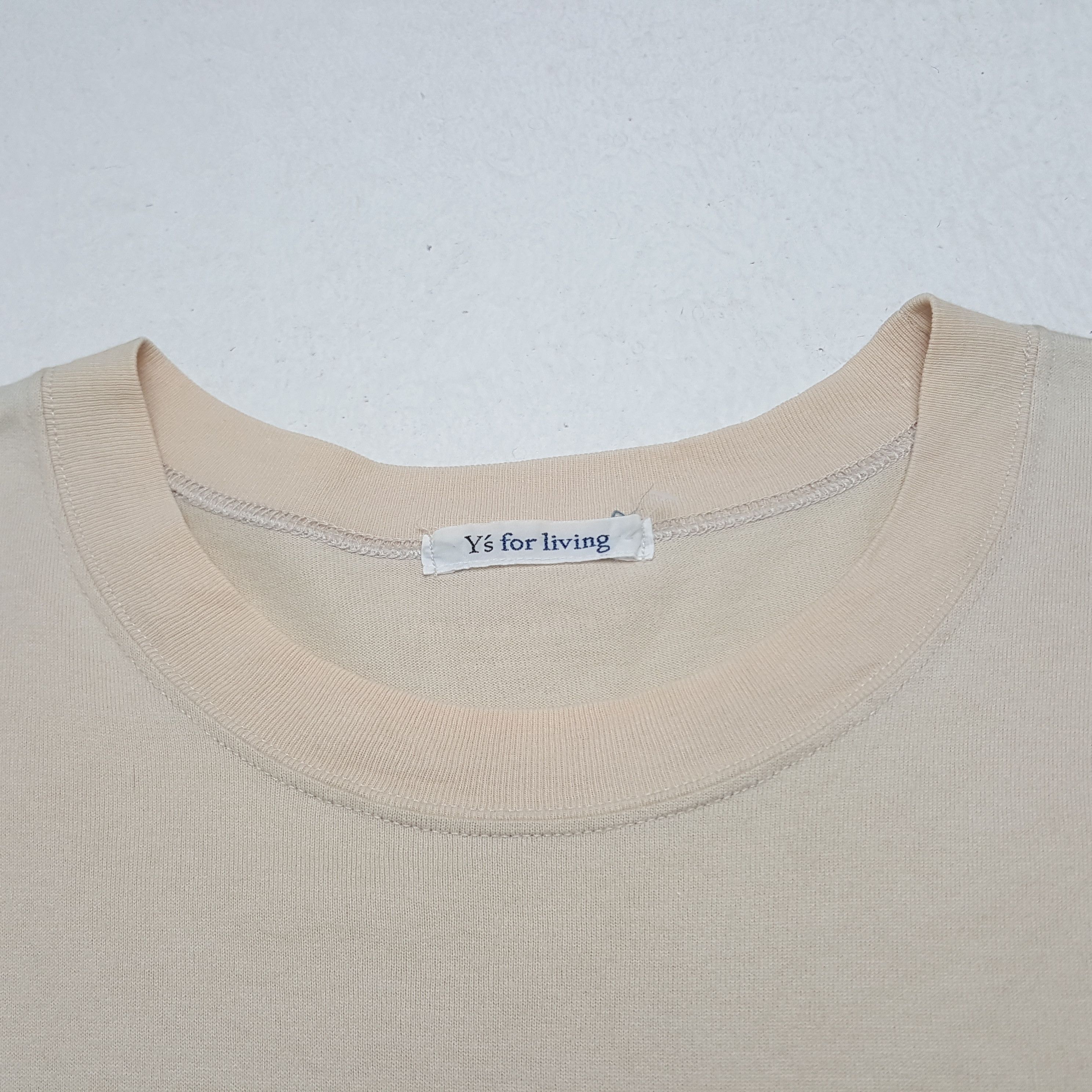 Issey Miyake × Japanese Brand × Vintage Vintage Y's For Living by Issey Miyake Plain Tshirt Size US L / EU 52-54 / 3 - 4 Thumbnail