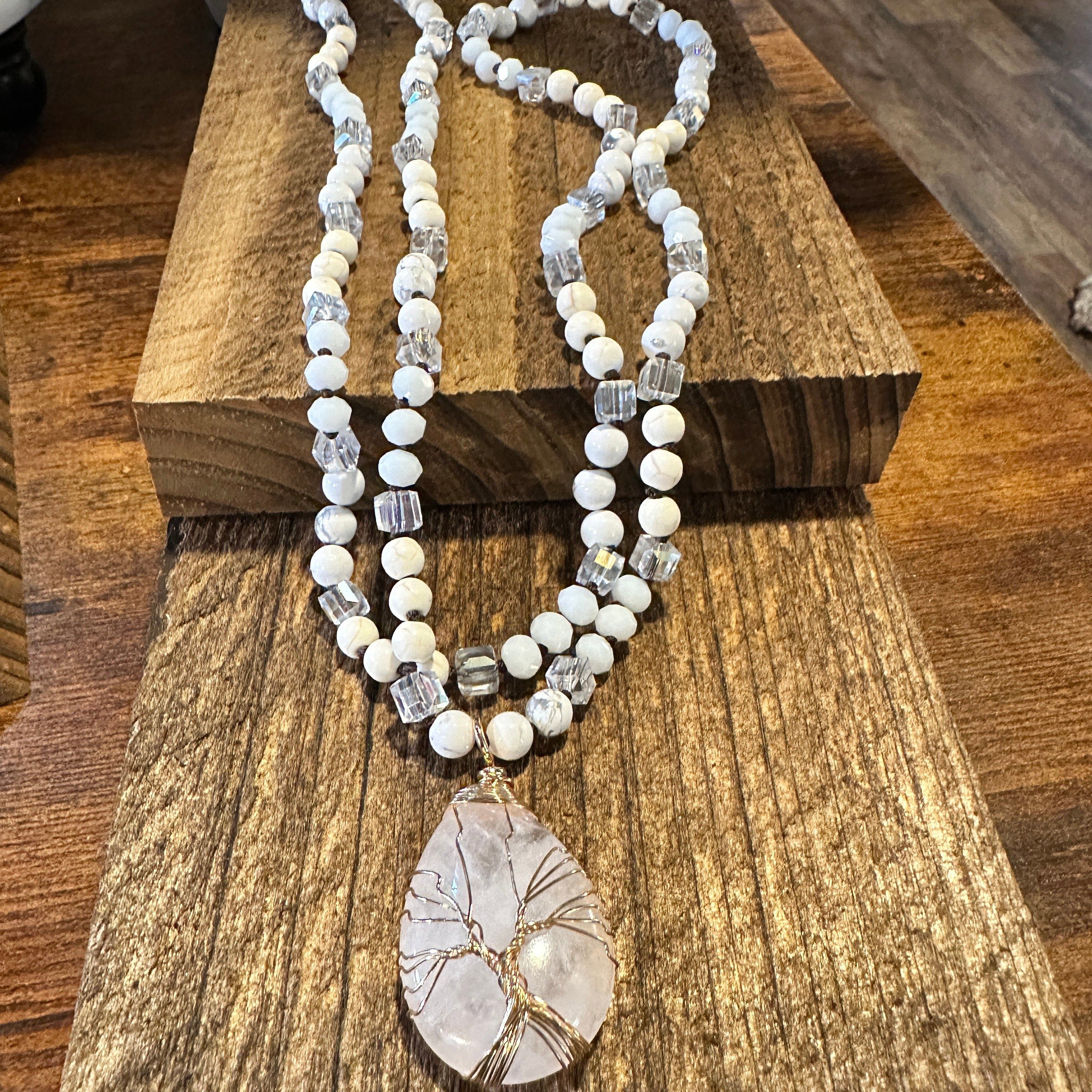 Other Bohemian Natural Stone Beads Pendant Necklace , Family Tree Size ONE SIZE - 4 Thumbnail