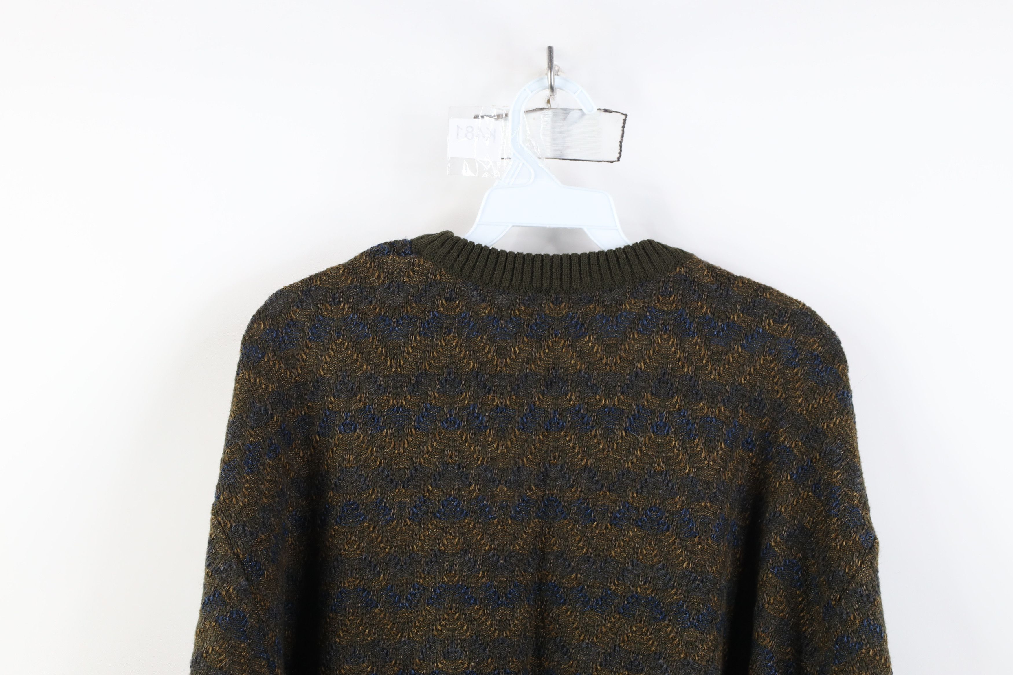 Vintage Vintage 90s Streetwear Knit Crewneck Sweater Earth Tone Size US XL / EU 56 / 4 - 10 Thumbnail