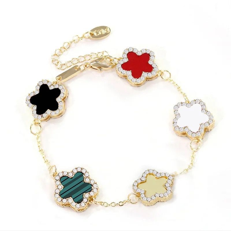 Jewelry × Vintage Cubic Zircon Flower Shape Bracelet Size ONE SIZE - 3 Thumbnail