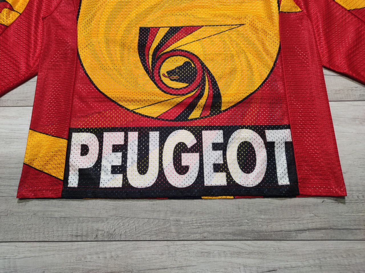 Vintage SC Bern Switzerland 1989 Hockey Blacky Peugeot Jersey Size US XL / EU 56 / 4 - 4 Thumbnail