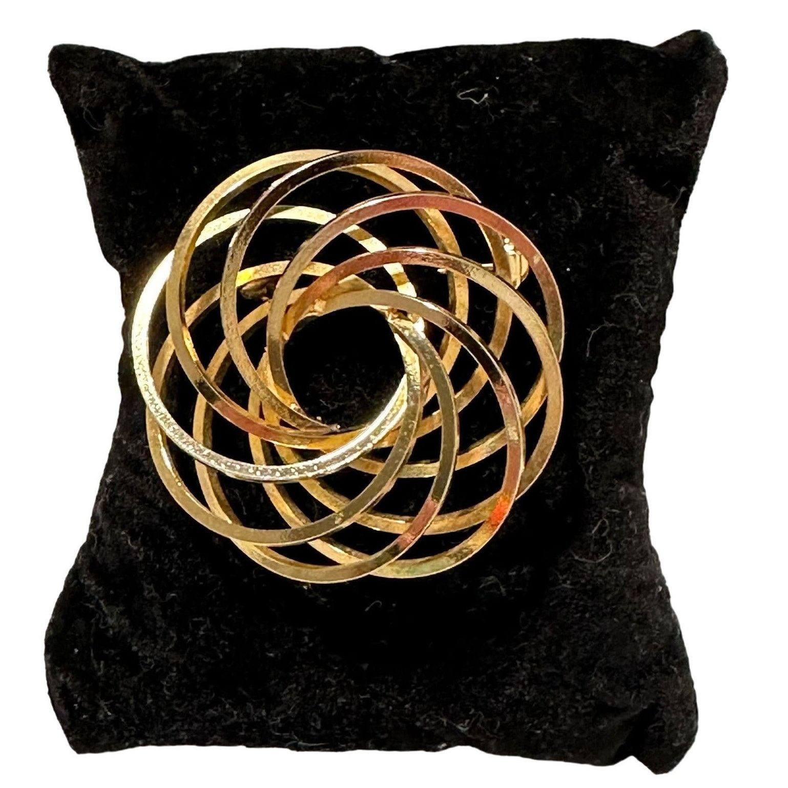 Other VTG Atomic Flower Spiral Eternity Entangled Circular Brooch Size ONE SIZE - 2 Thumbnail